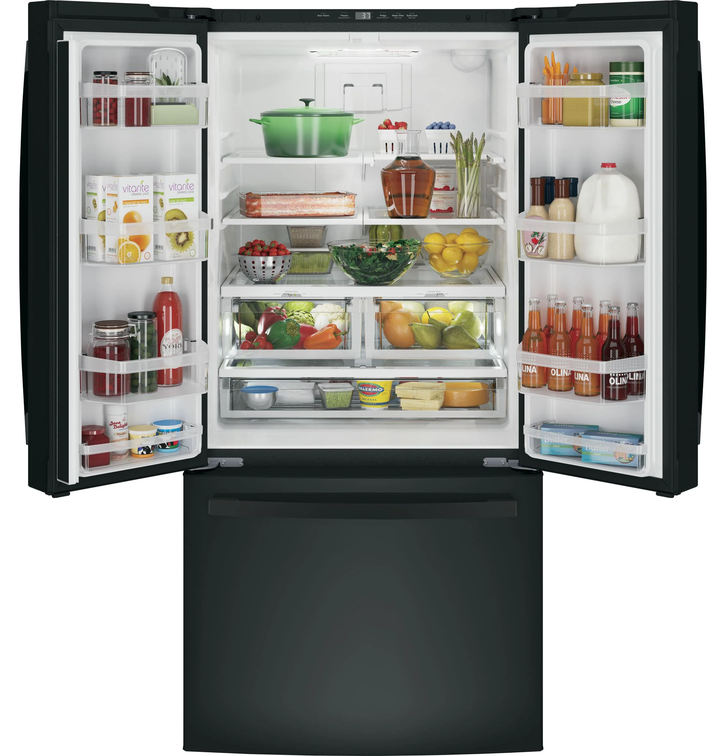GNE25JGKBB GE® ENERGY STAR® 24.7 Cu. Ft. French-Door Refrigerator - Image 15