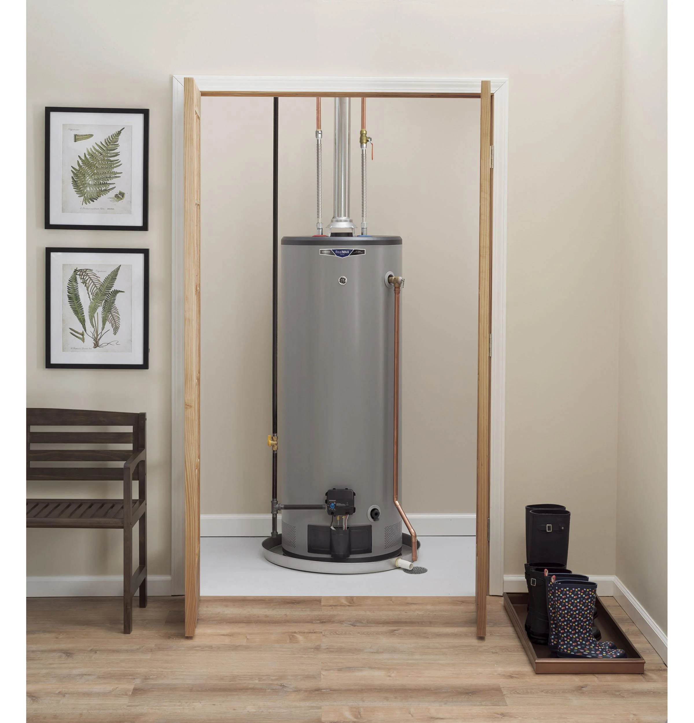 GP50T08BXR GE RealMAX Choice 50-Gallon Tall Liquid Propane Atmospheric Water Heater - Image 2