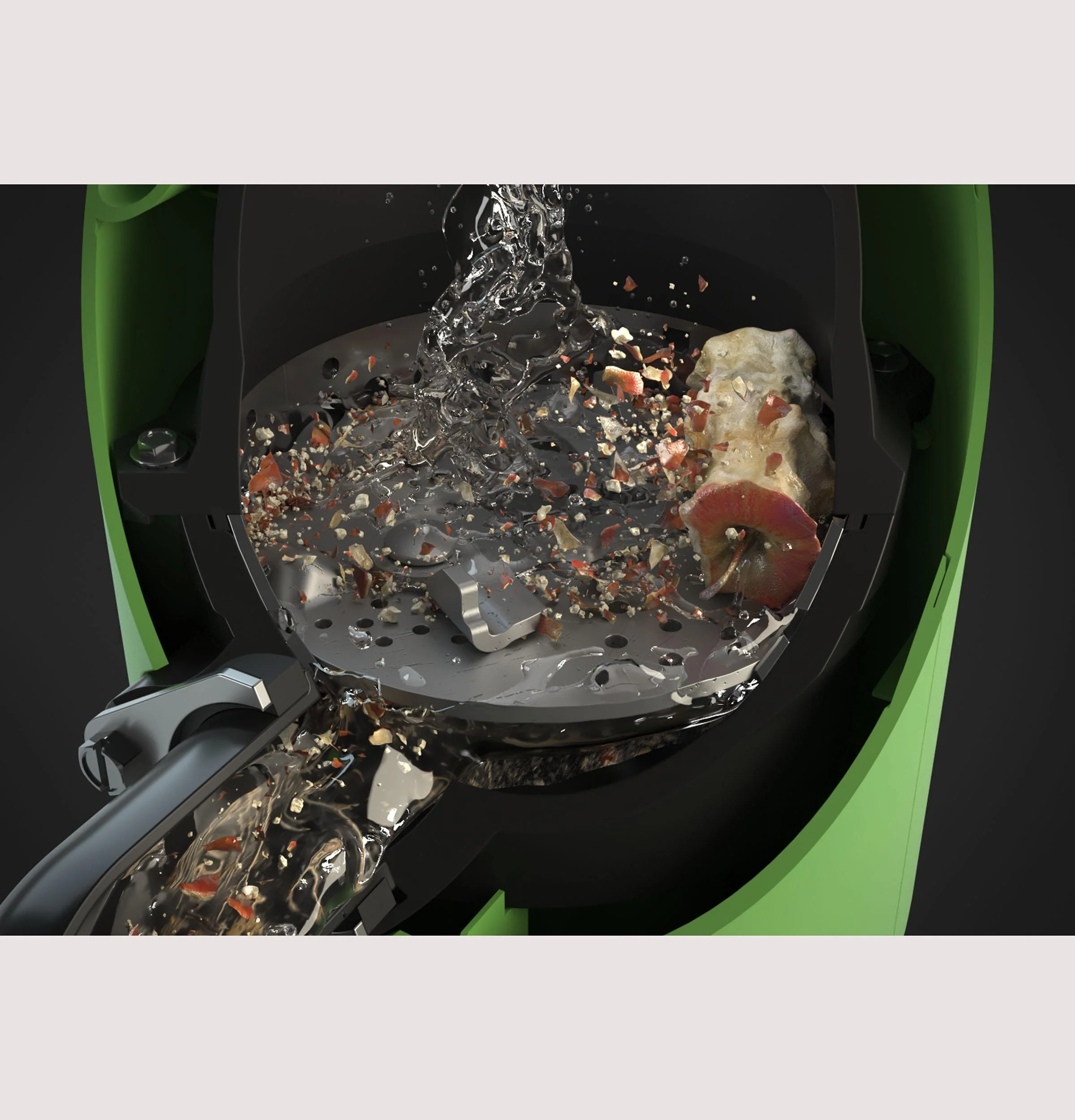 GE® 1/2 HP Disposall Green Continuous Feed Garbage Disposer Corded - Image 7
