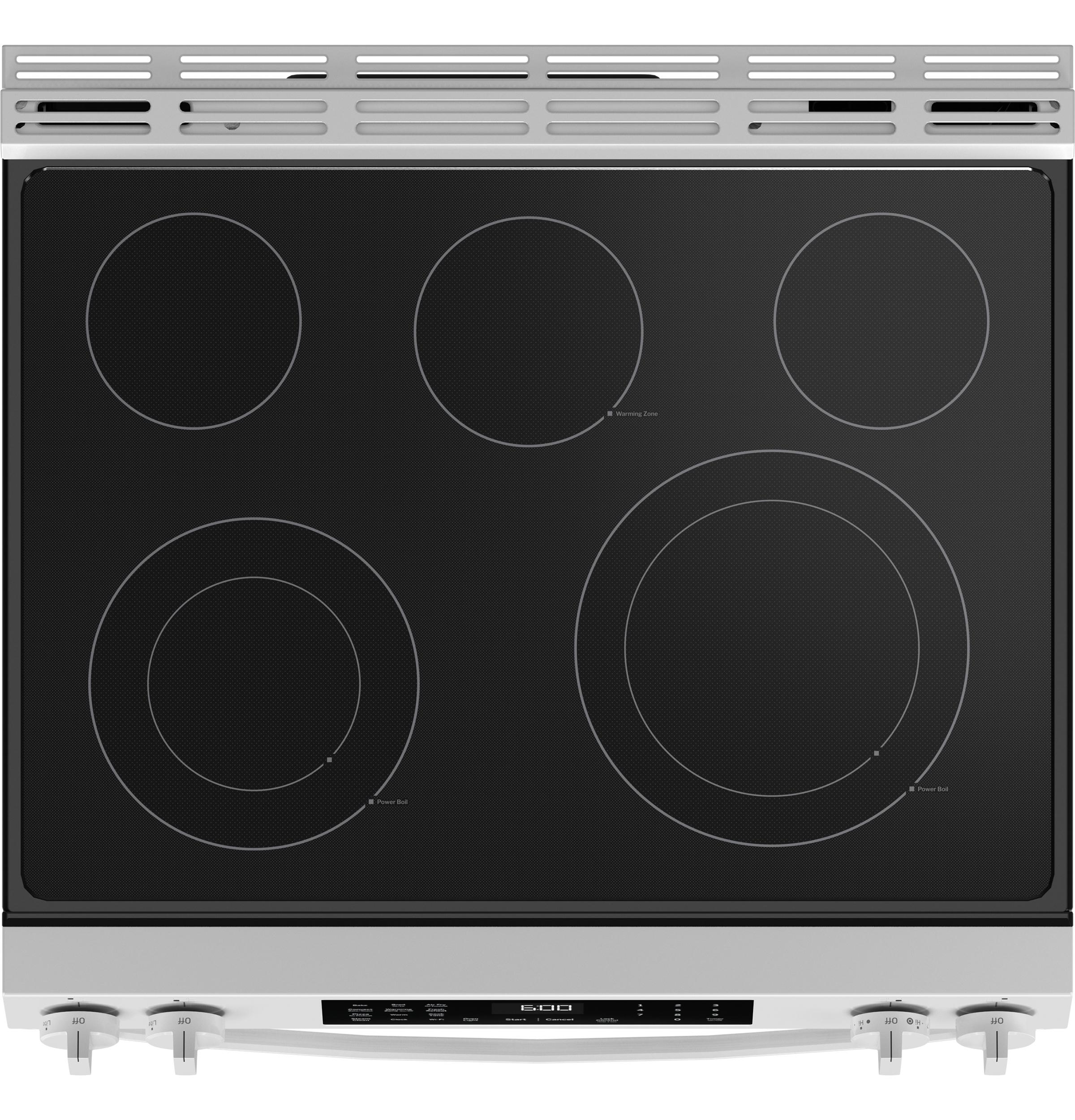GRS600AVWW GE® ENERGY STAR® 30" Slide-In Electric Convection Range with No Preheat Air Fry and EasyWash™ Oven Tray - Image 2