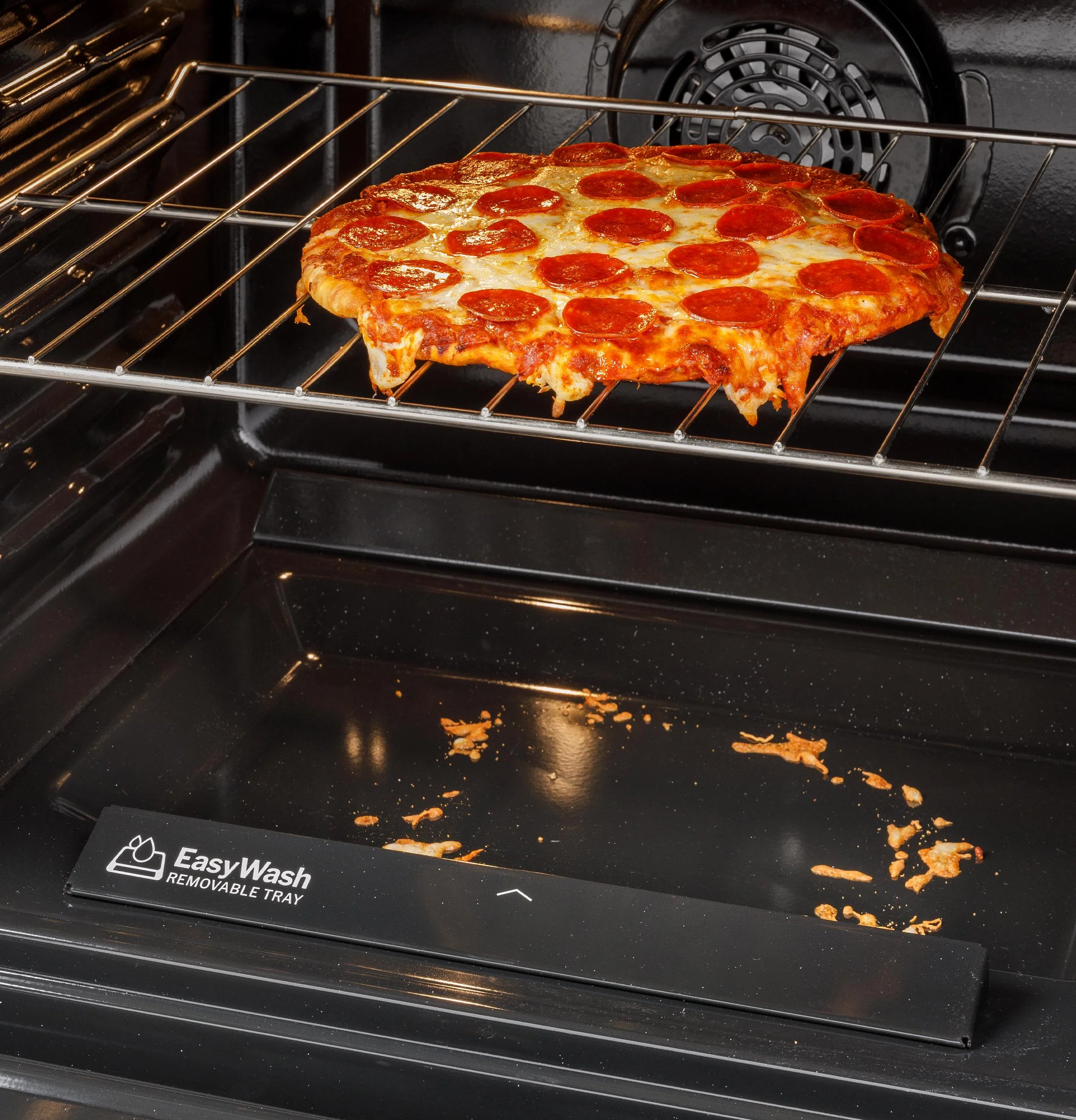 GRS600AVWW GE® ENERGY STAR® 30" Slide-In Electric Convection Range with No Preheat Air Fry and EasyWash™ Oven Tray - Image 9