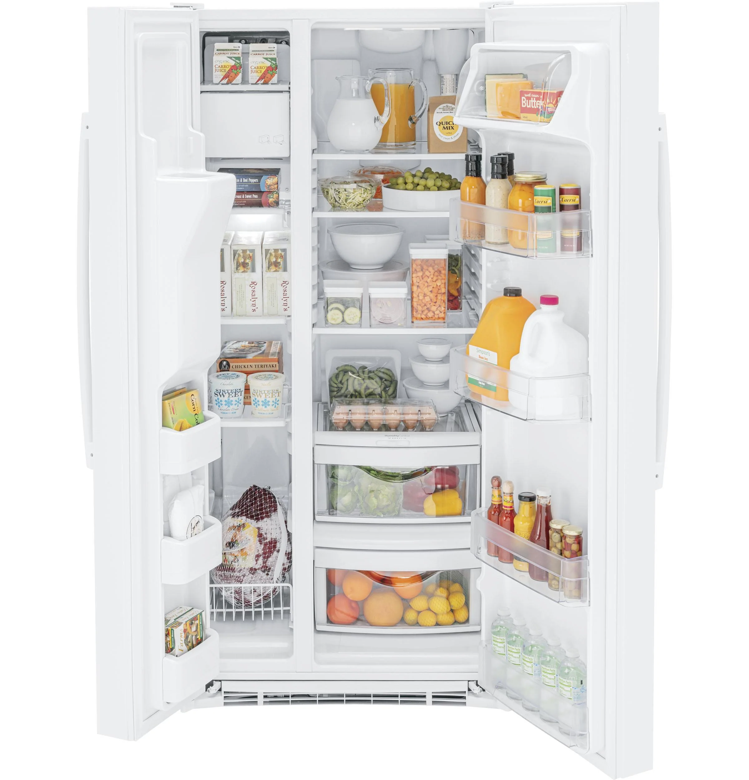 GSS23GGPWW GE® 23.0 Cu. Ft. Side-By-Side Refrigerator - Image 2
