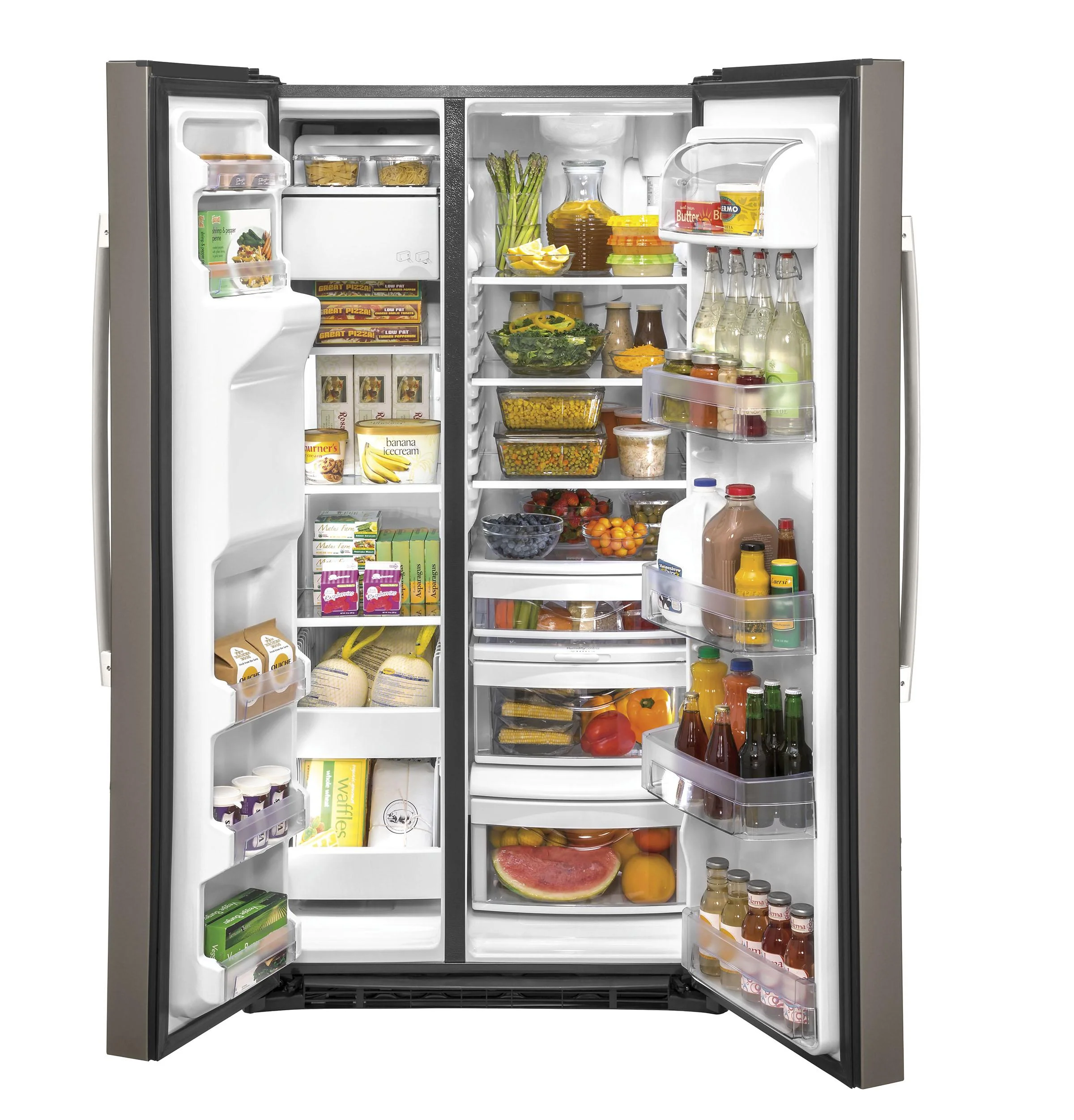 GSS25IMNES GE® 25.1 Cu. Ft. Side-By-Side Refrigerator - Image 2