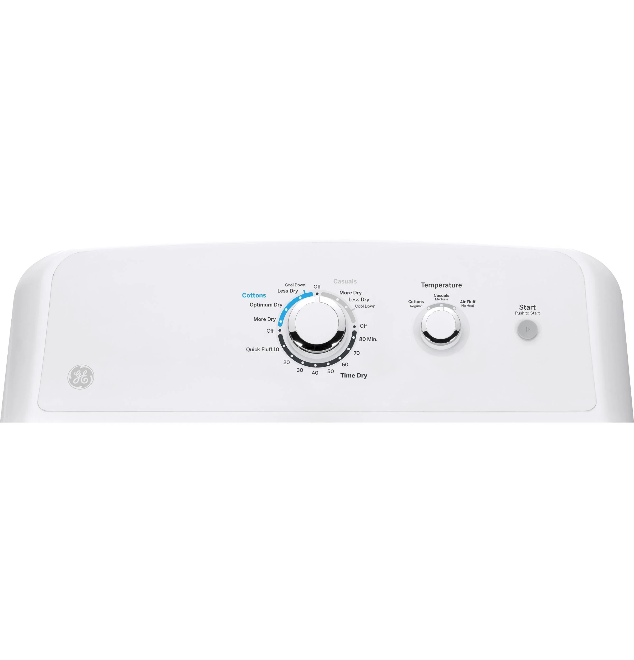 GE APPLIANCES GE(R) 7.2 cu. ft. Capacity aluminized alloy drum Electric Dryer - Image 2