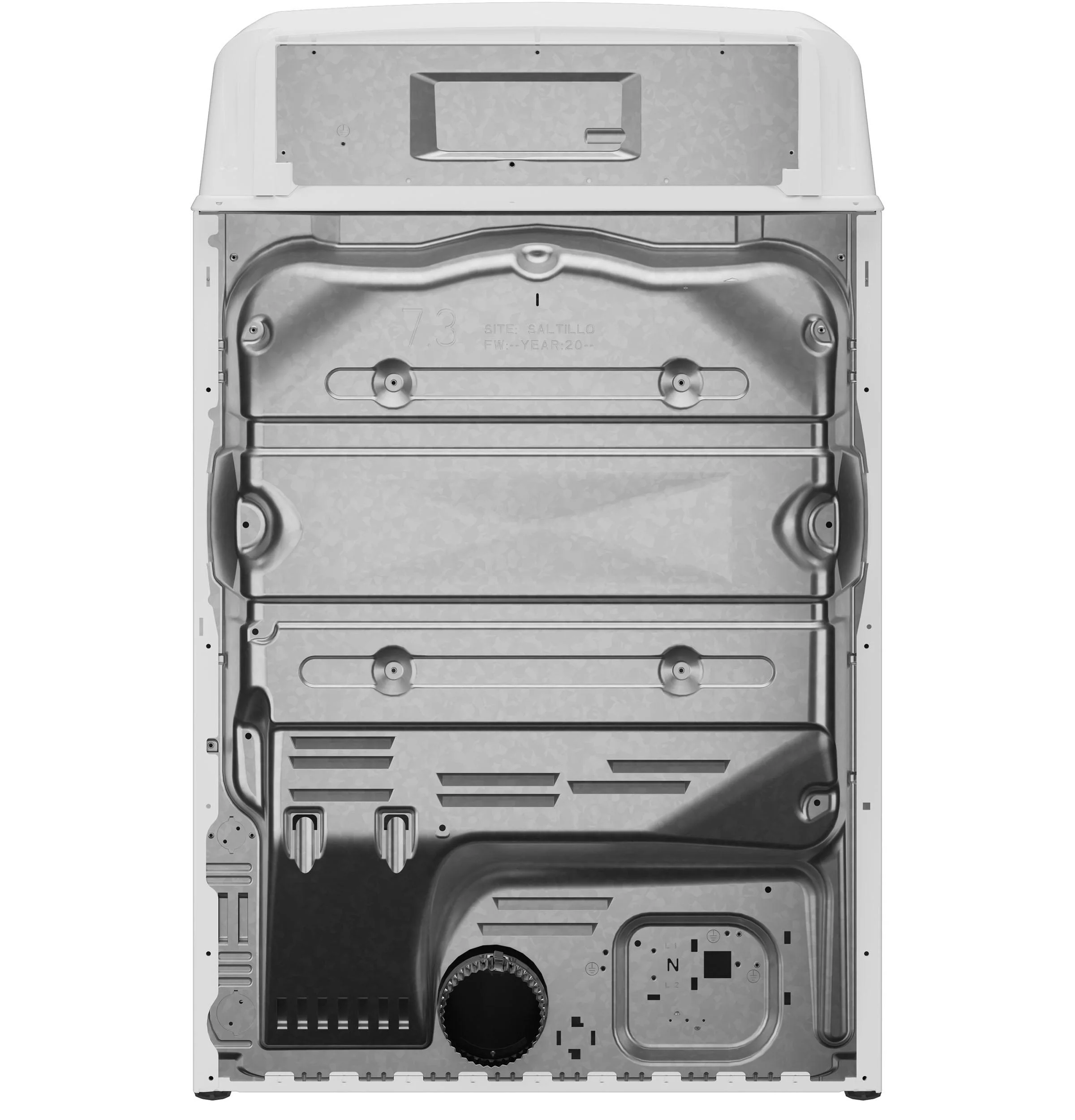 GTD38GASWWS GE® 7.2 cu. ft. Capacity Gas Dryer with Up To 120 ft. Venting and Reversible Door - Image 6