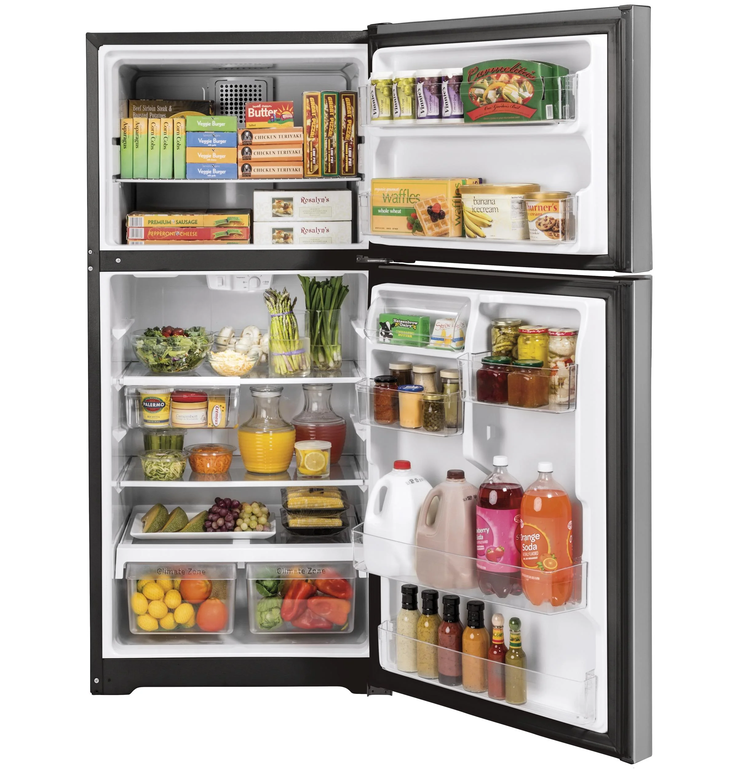 GTE19JSNRSS GE® ENERGY STAR® 19.2 Cu. Ft. Top-Freezer Refrigerator - Image 2