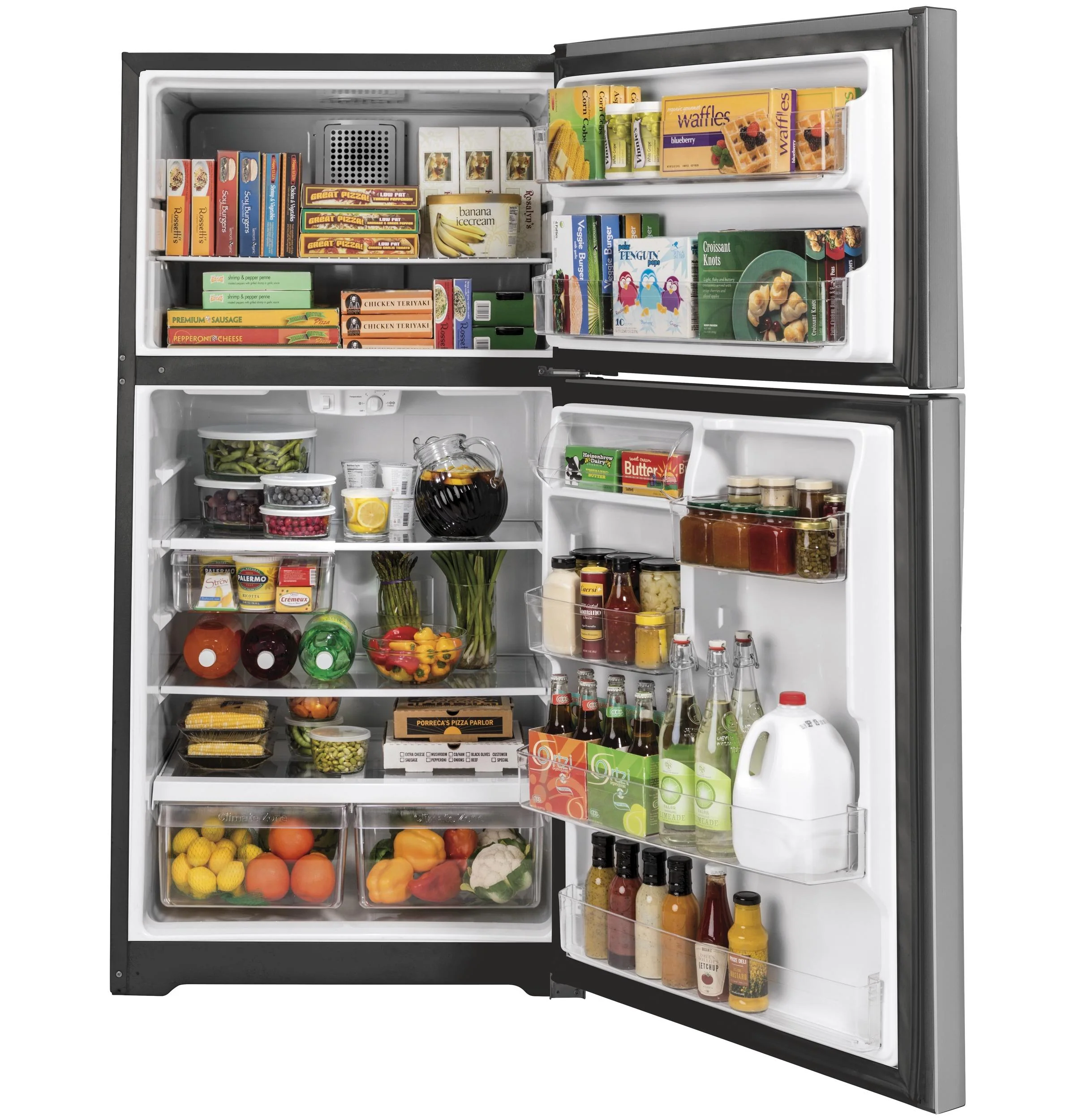 GTE22JSNRSS GE® ENERGY STAR® 21.9 Cu. Ft. Top-Freezer Refrigerator - Image 2