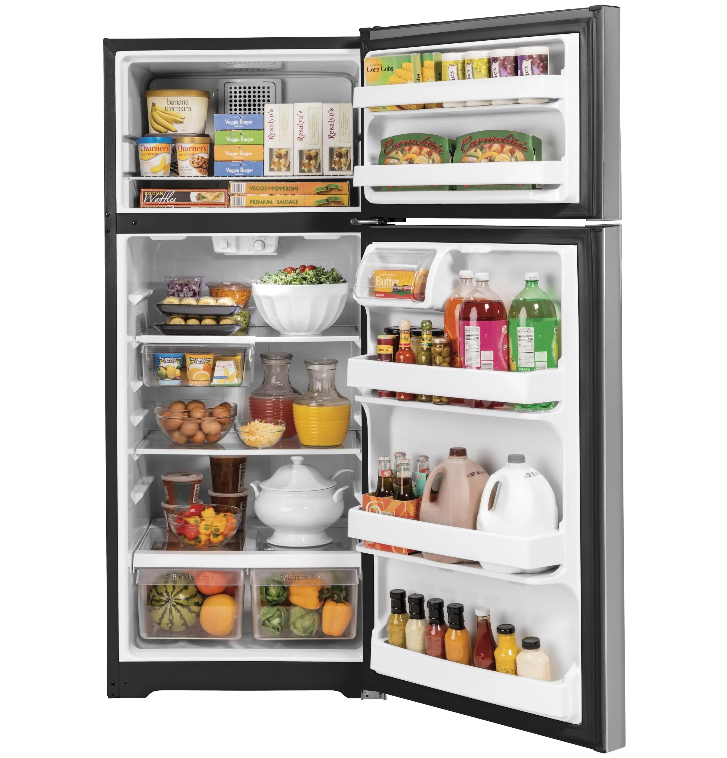 GTS18GSNRSS GE® 17.5 Cu. Ft. Top-Freezer Refrigerator - Image 2