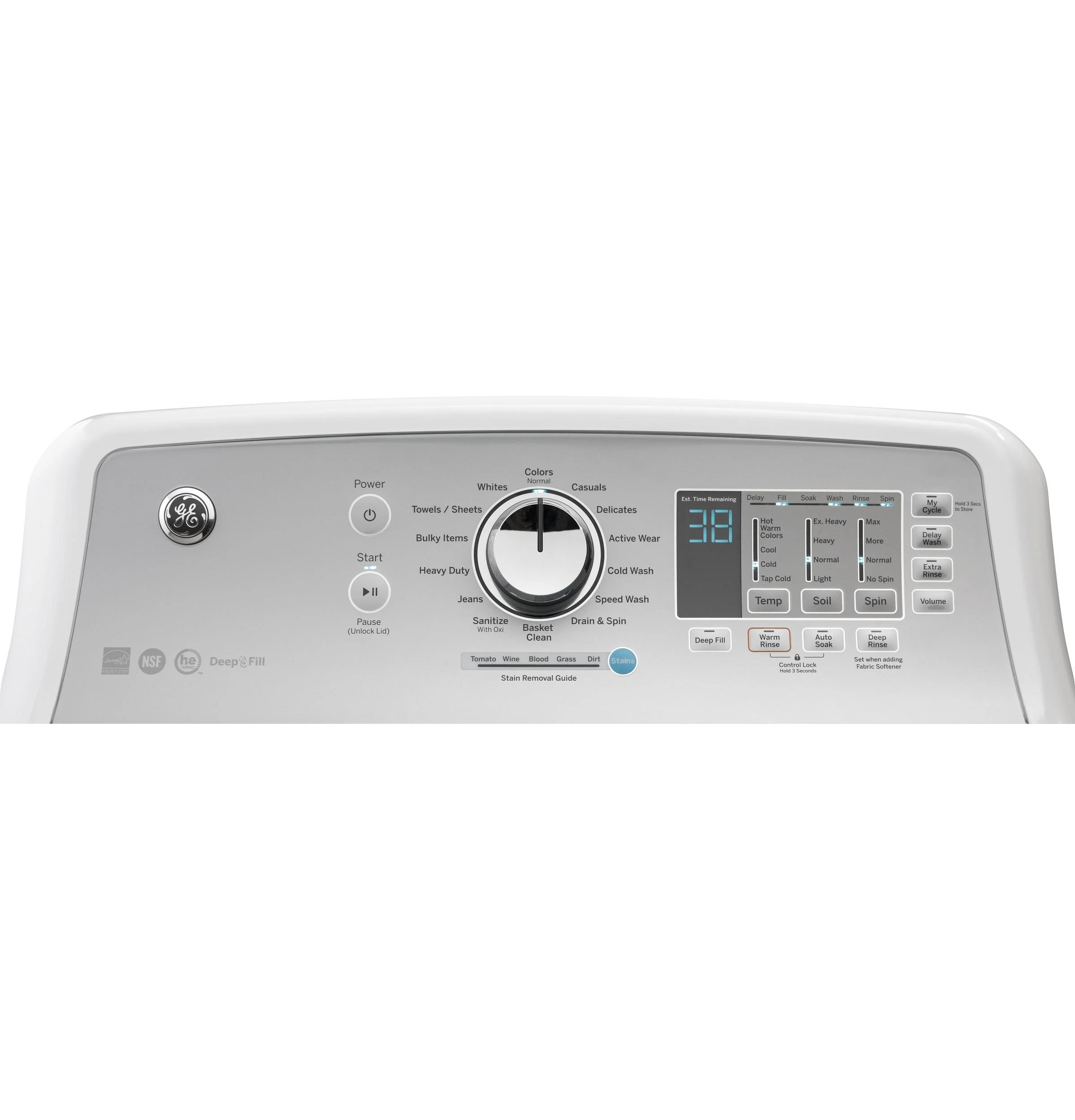 GTW685BSLWS GE® ENERGY STAR® 4.5 cu. ft. Capacity Washer with Stainless Steel Basket - Image 2