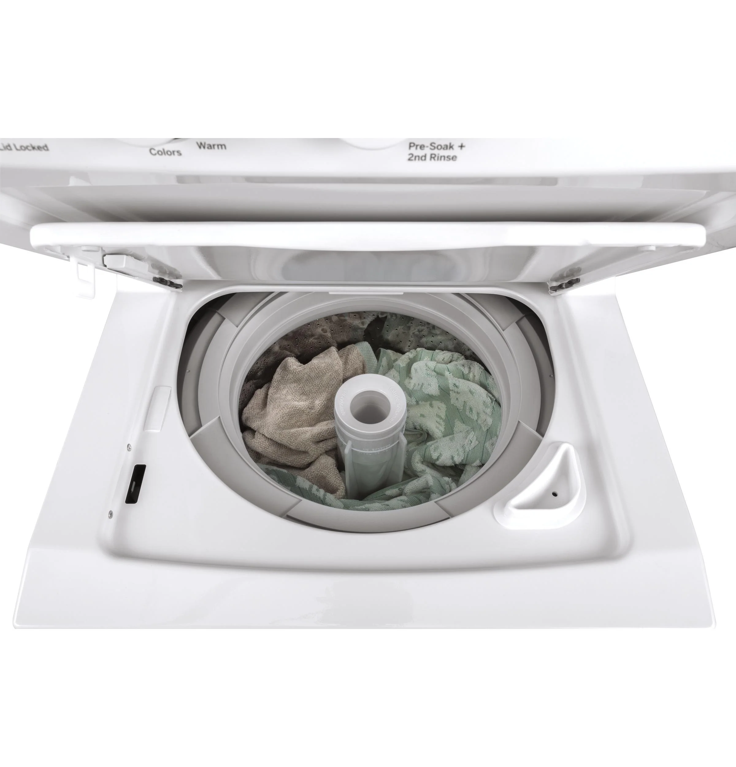GUD24GSSMWW GE Unitized Spacemaker® 2.3 cu. ft. Capacity Washer with Stainless Steel Basket and 4.4 cu. ft. Capacity Gas Dryer - Image 3