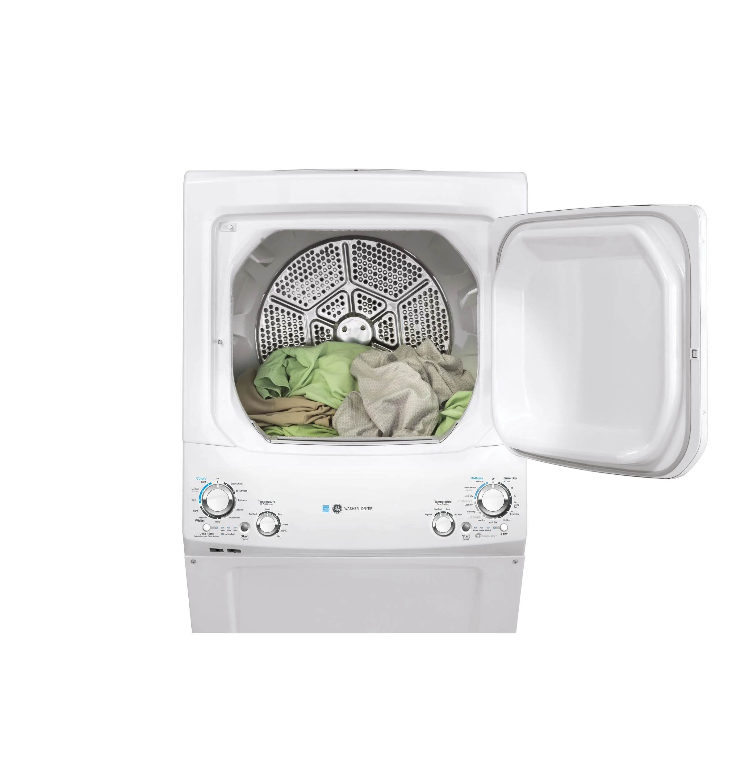 GUD27GESNWW GE Unitized Spacemaker® ENERGY STAR® 3.9 cu. ft. Capacity Washer with Stainless Steel Basket and 5.9 cu. ft. Capacity Gas Dryer - Image 11