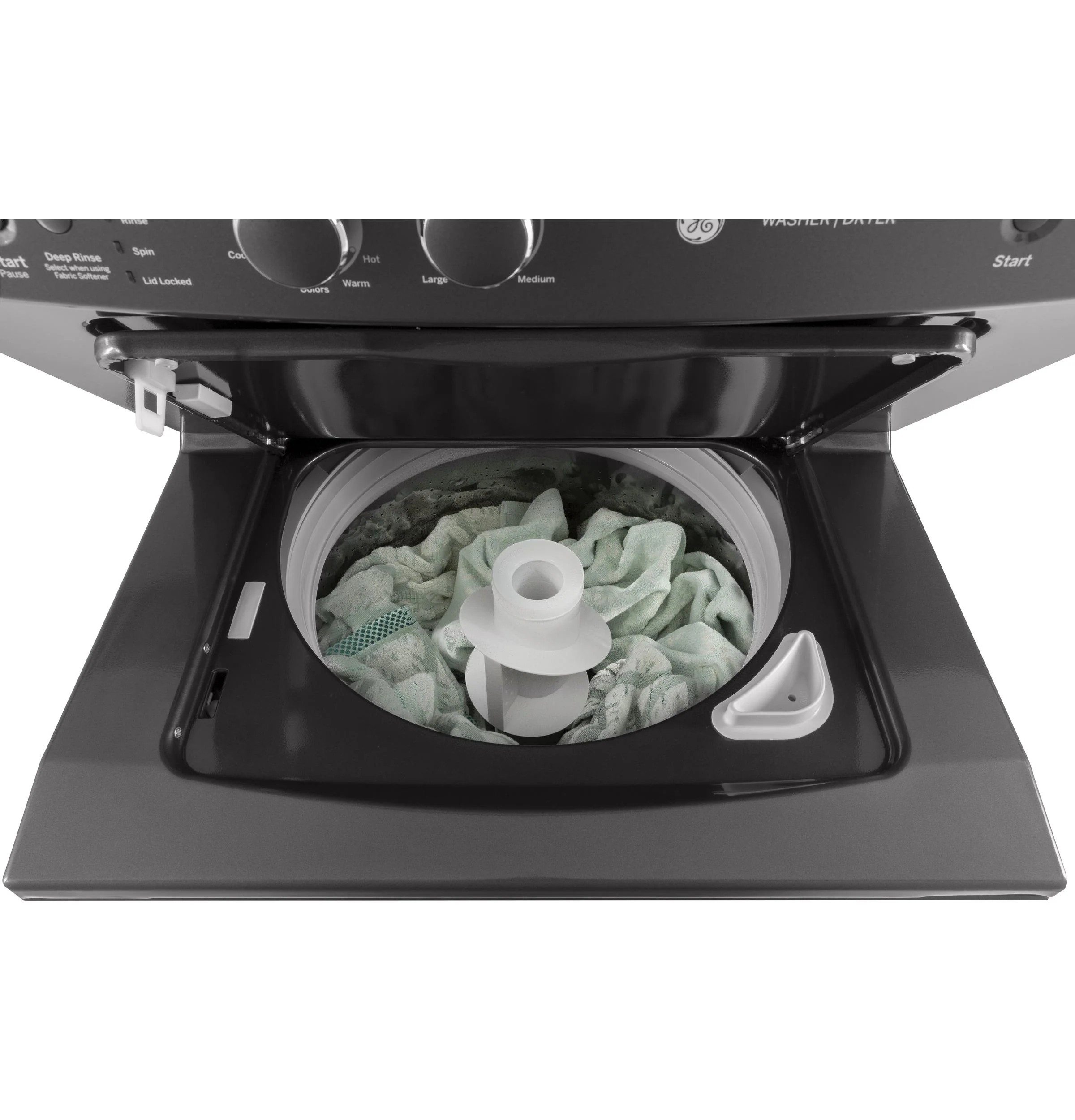 GUD27GSPMDG GE Unitized Spacemaker® 3.8 cu. ft. Capacity Washer with Stainless Steel Basket and 5.9 cu. ft. Capacity Gas Dryer - Image 11