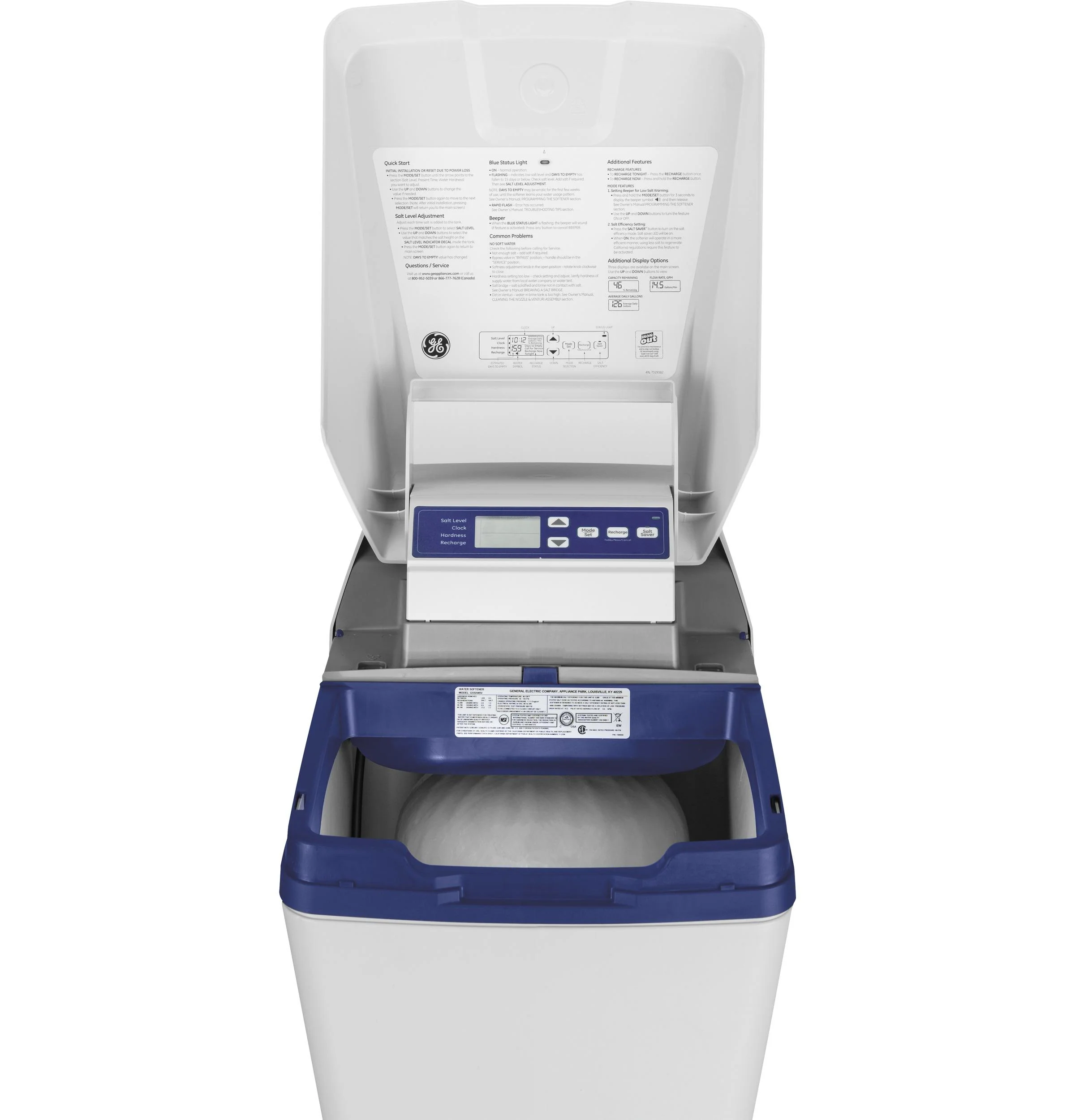 GXMH31H GE® 30,000 Grain Water Softener and Filter In One - Image 4