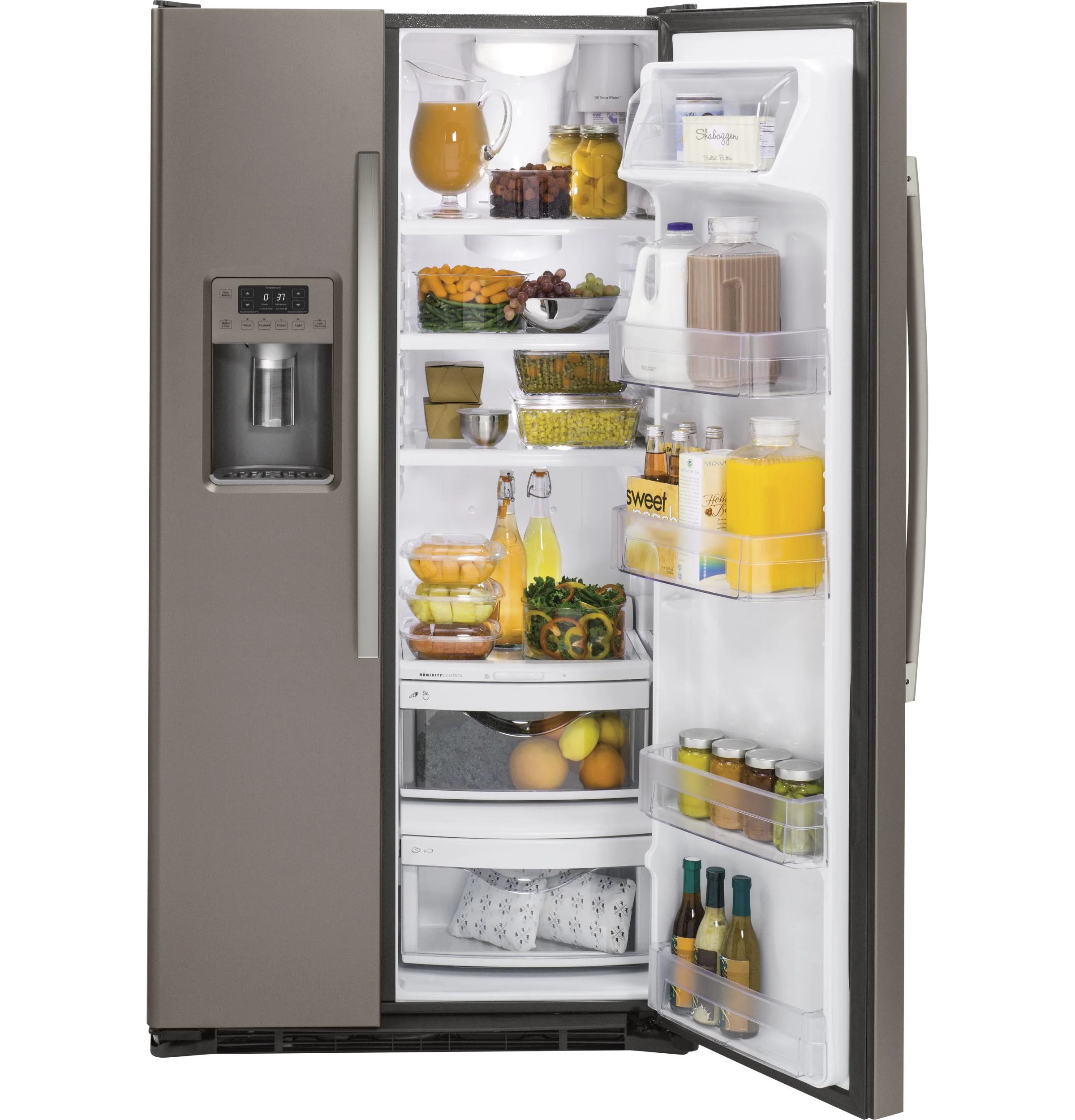 GE® 21.9 Cu. Ft. Counter-Depth Side-By-Side Refrigerator - Image 2