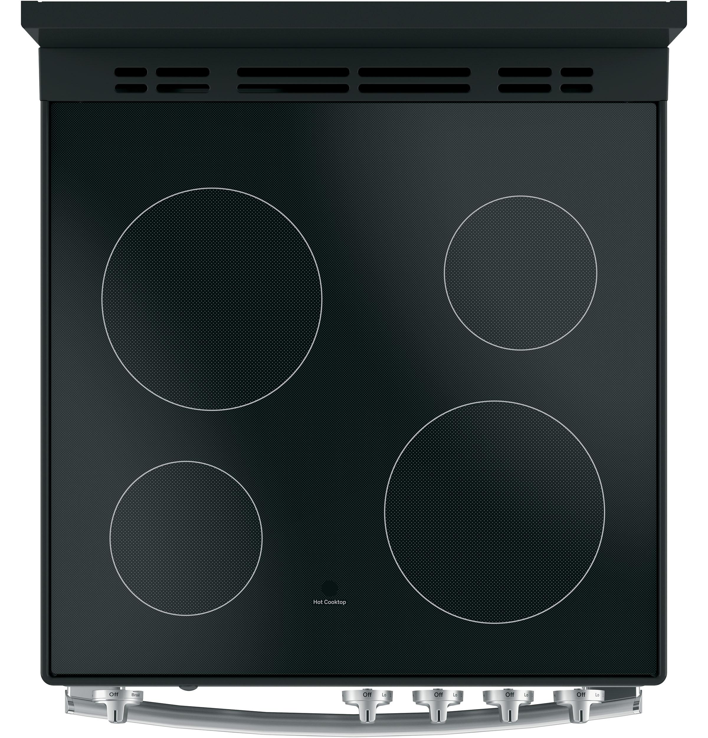 JAS640RMSS GE® ENERGY STAR® 24" Free-Standing/Slide-in Front Control Range with Steam Clean and Large Window - Image 10