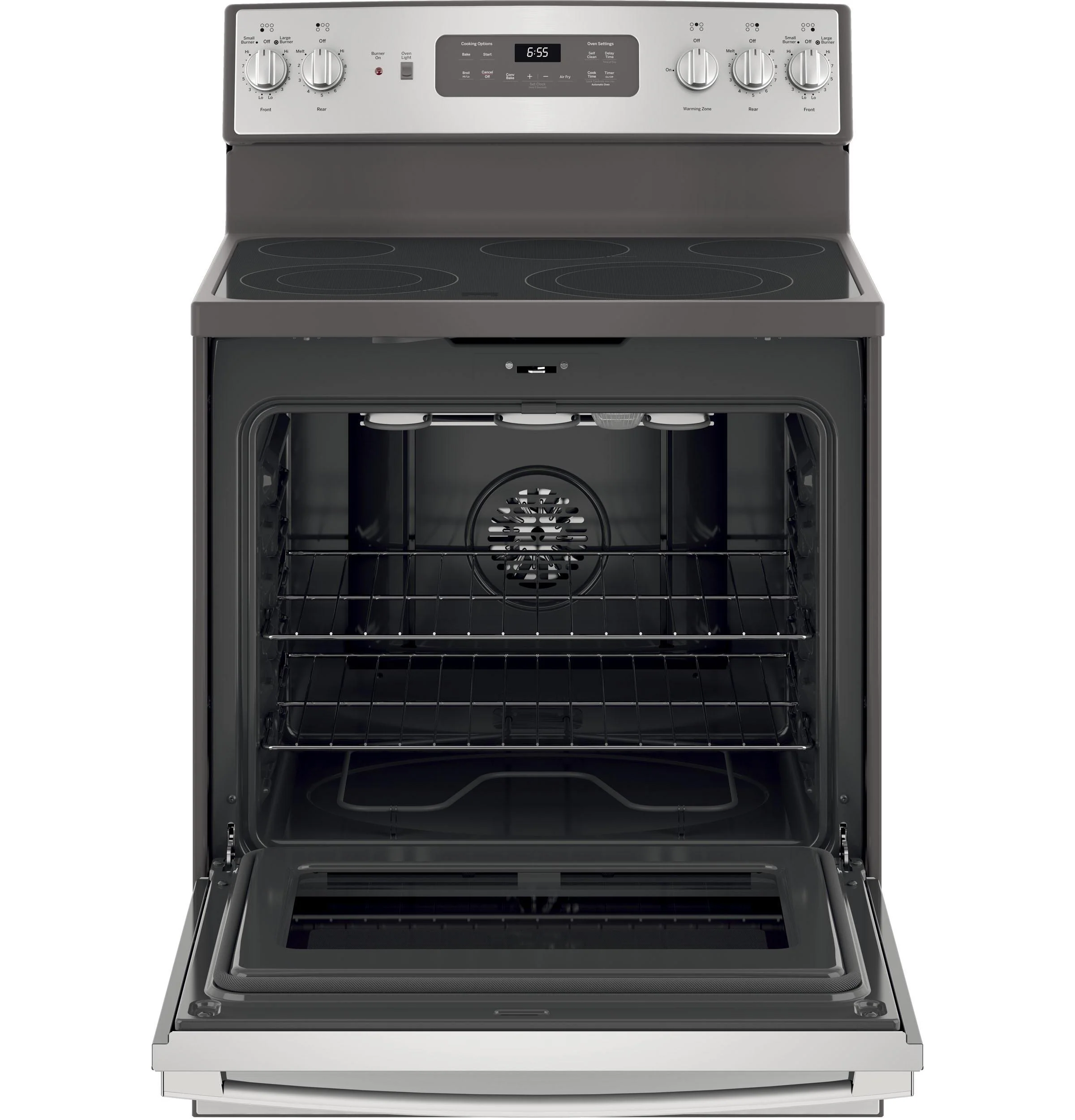 GE® 30" Free-Standing Electric Convection Fingerprint Resistant Range - Image 2