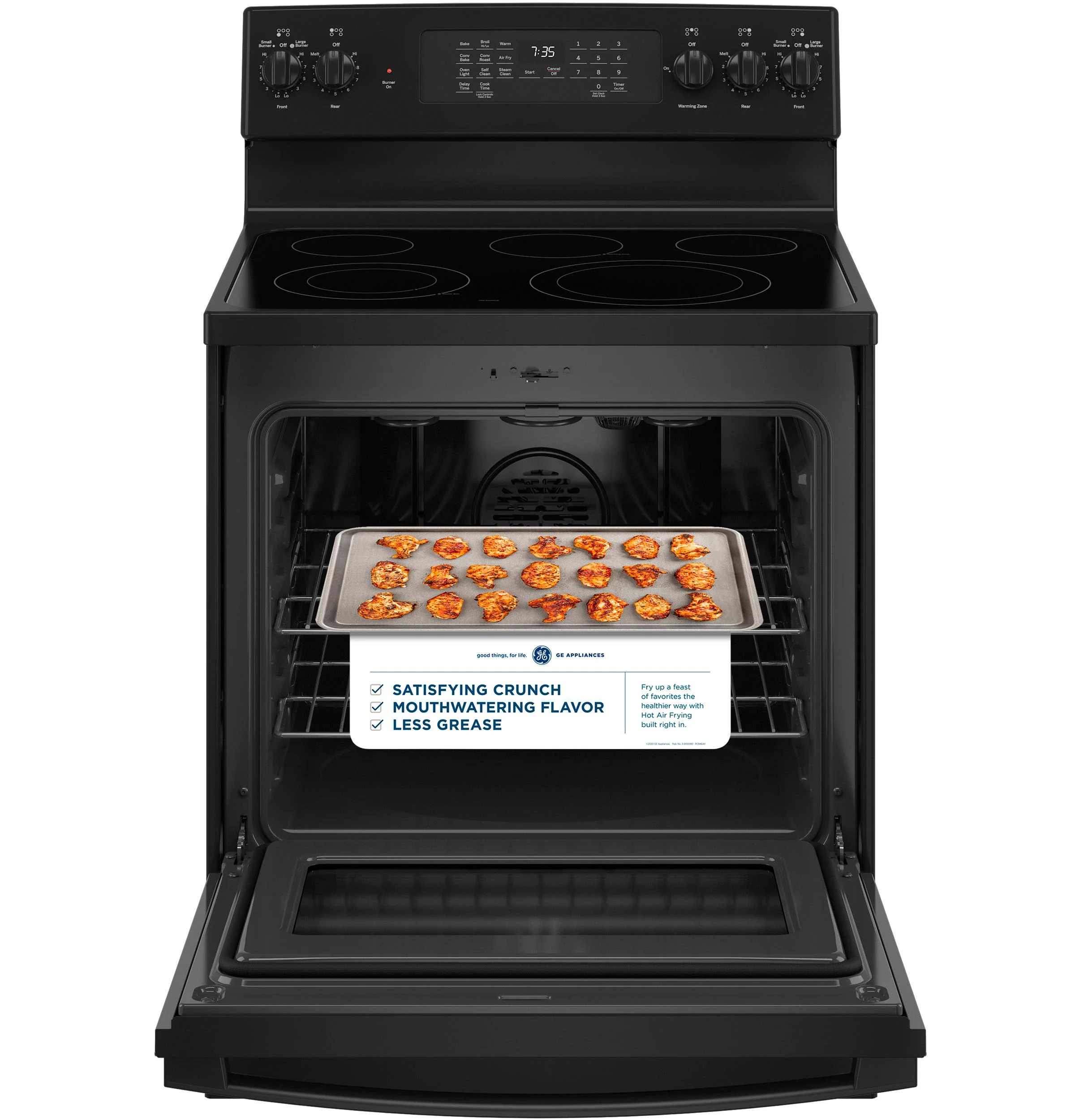 GE® 30" Free-Standing Electric Convection Range with No Preheat Air Fry - Image 13