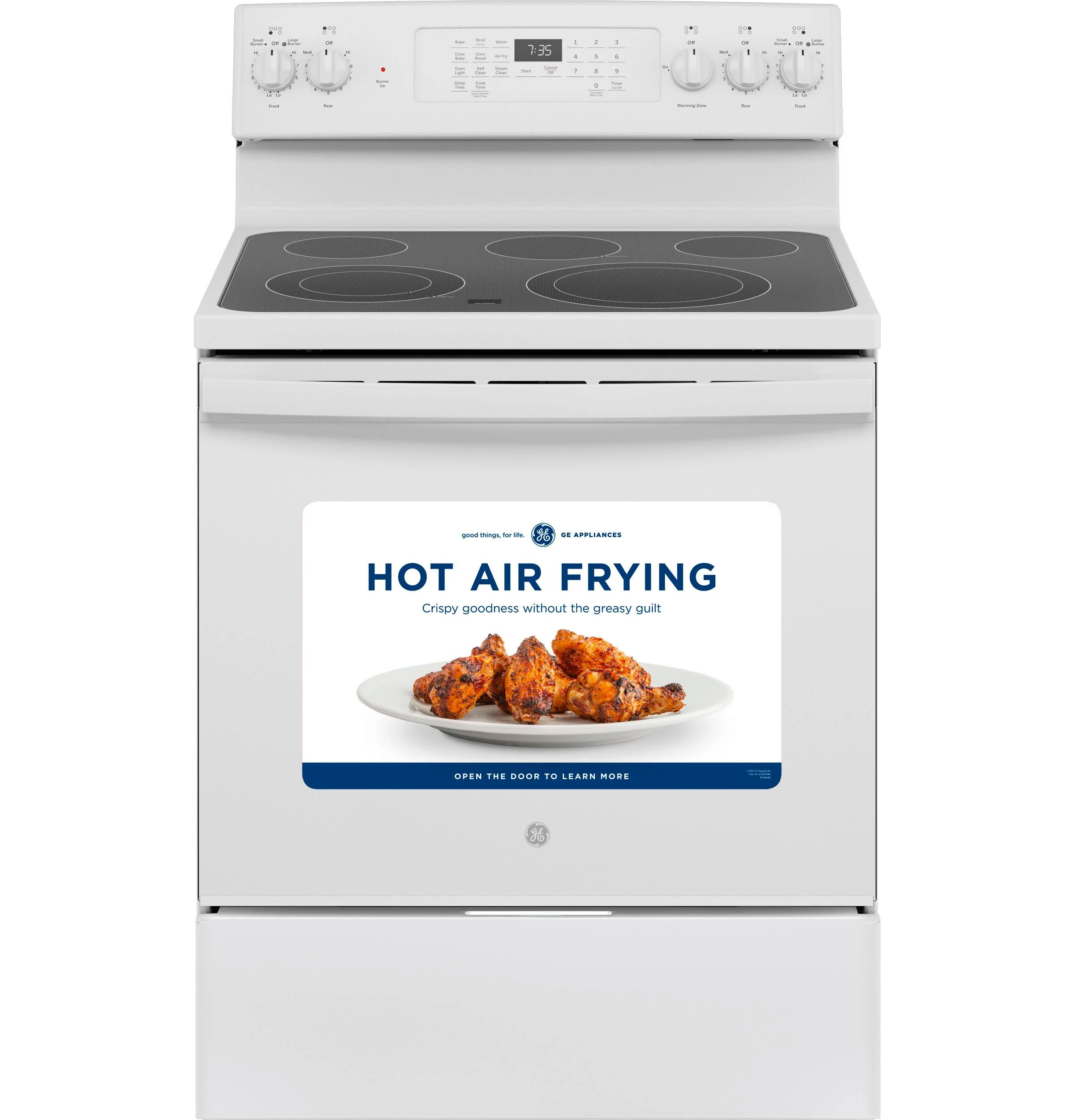 GE® 30" Free-Standing Electric Convection Range with No Preheat Air Fry - Image 11