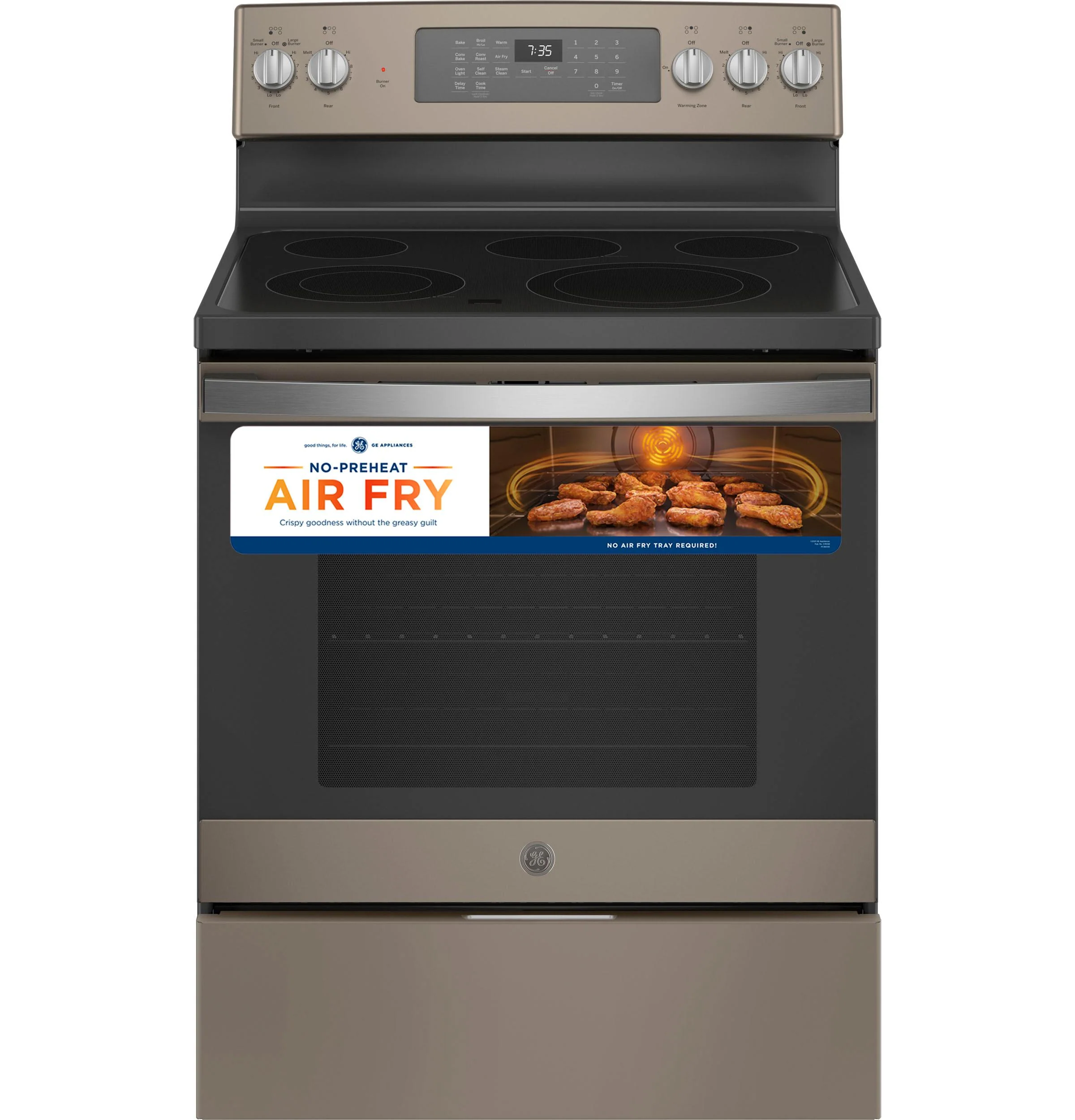 GE® 30" Free-Standing Electric Convection Range with No Preheat Air Fry - Image 30