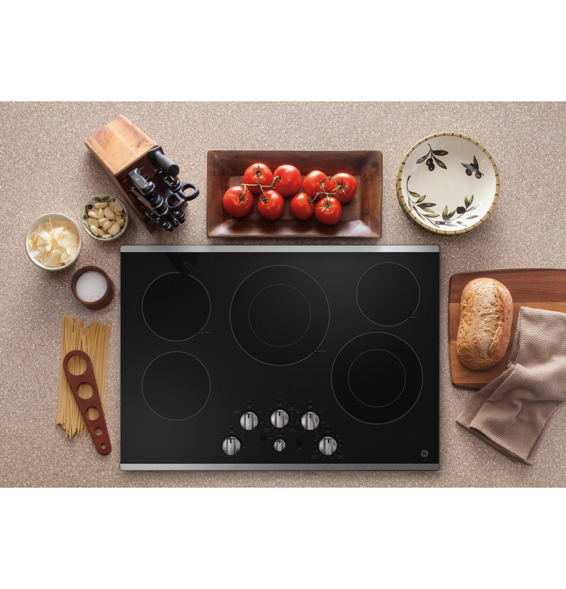 JEP5030STSS GE® 30" Built-In knob Control Electric Cooktop - Image 5