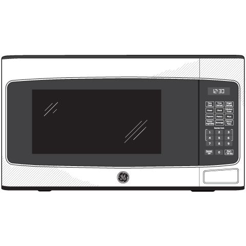 JESP113DPBB GE® 1.1 Cu. Ft. Capacity Countertop Microwave Oven - Image 6