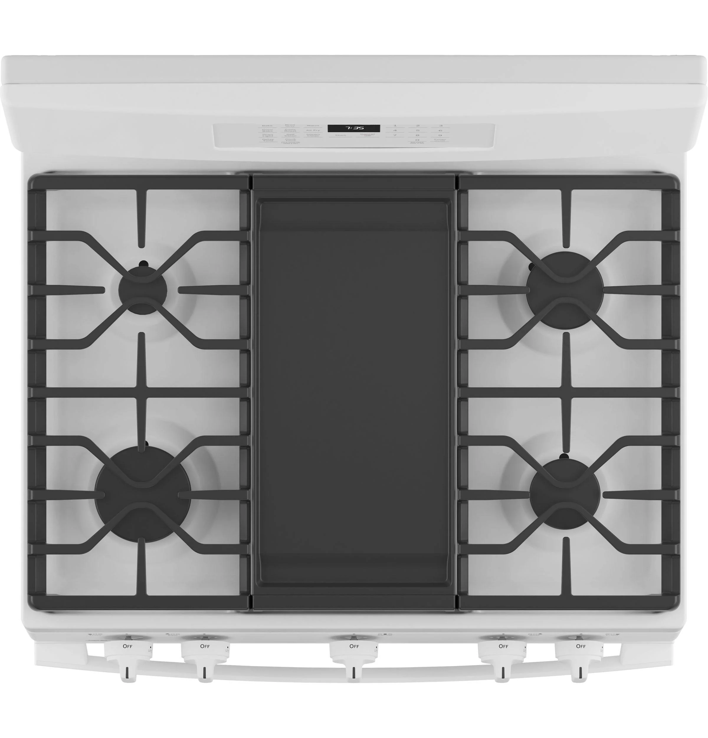 JGB735DPWW GE® 30" Free-Standing Gas Convection Range with No Preheat Air Fry - Image 5