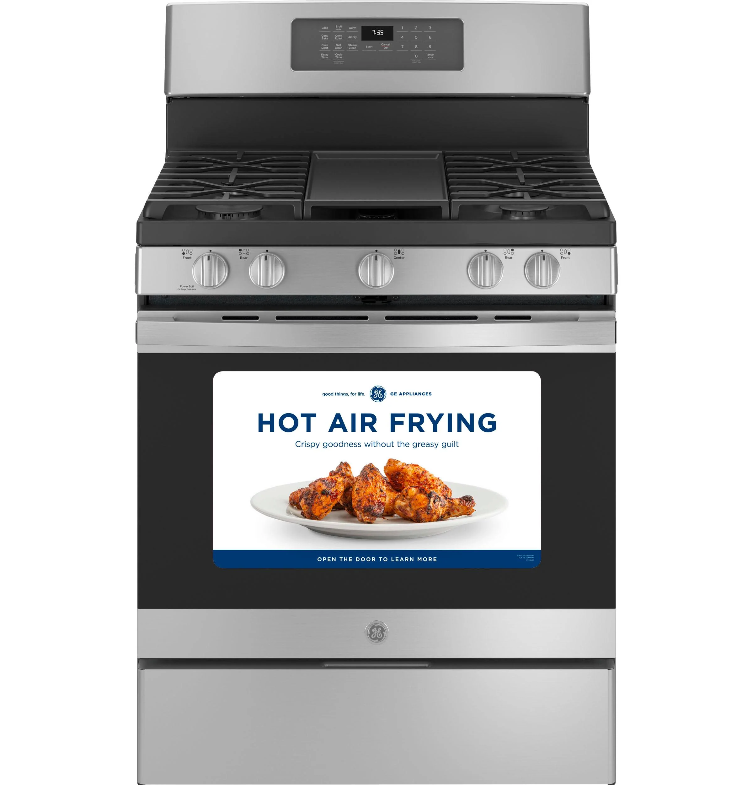 JGB735SPSS GE® 30" Free-Standing Gas Convection Range with No Preheat Air Fry - Image 14
