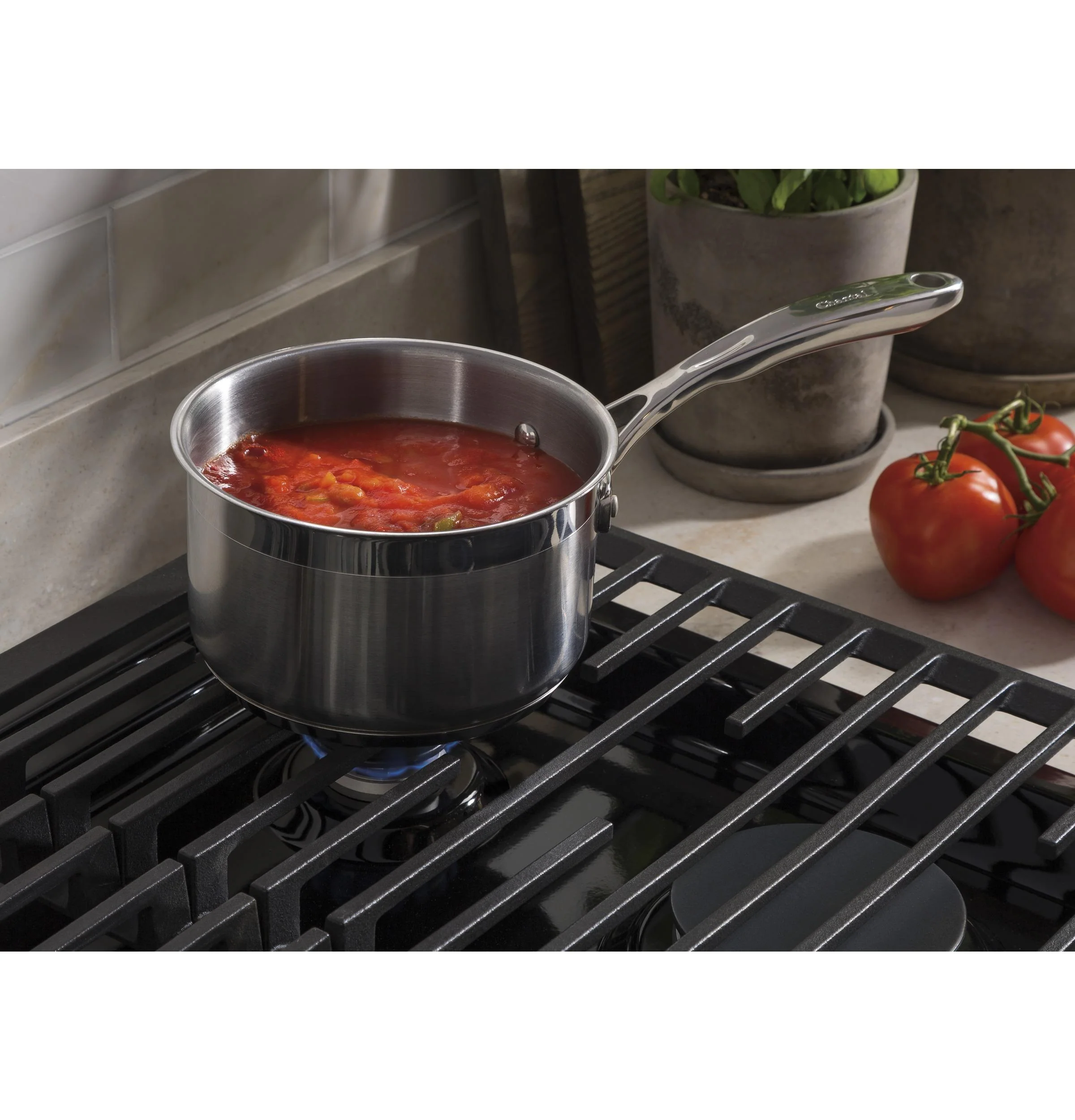 JGP5036DLBB GE® 36" Built-In Gas Cooktop with 5 Burners and Dishwasher Safe Grates - Image 6