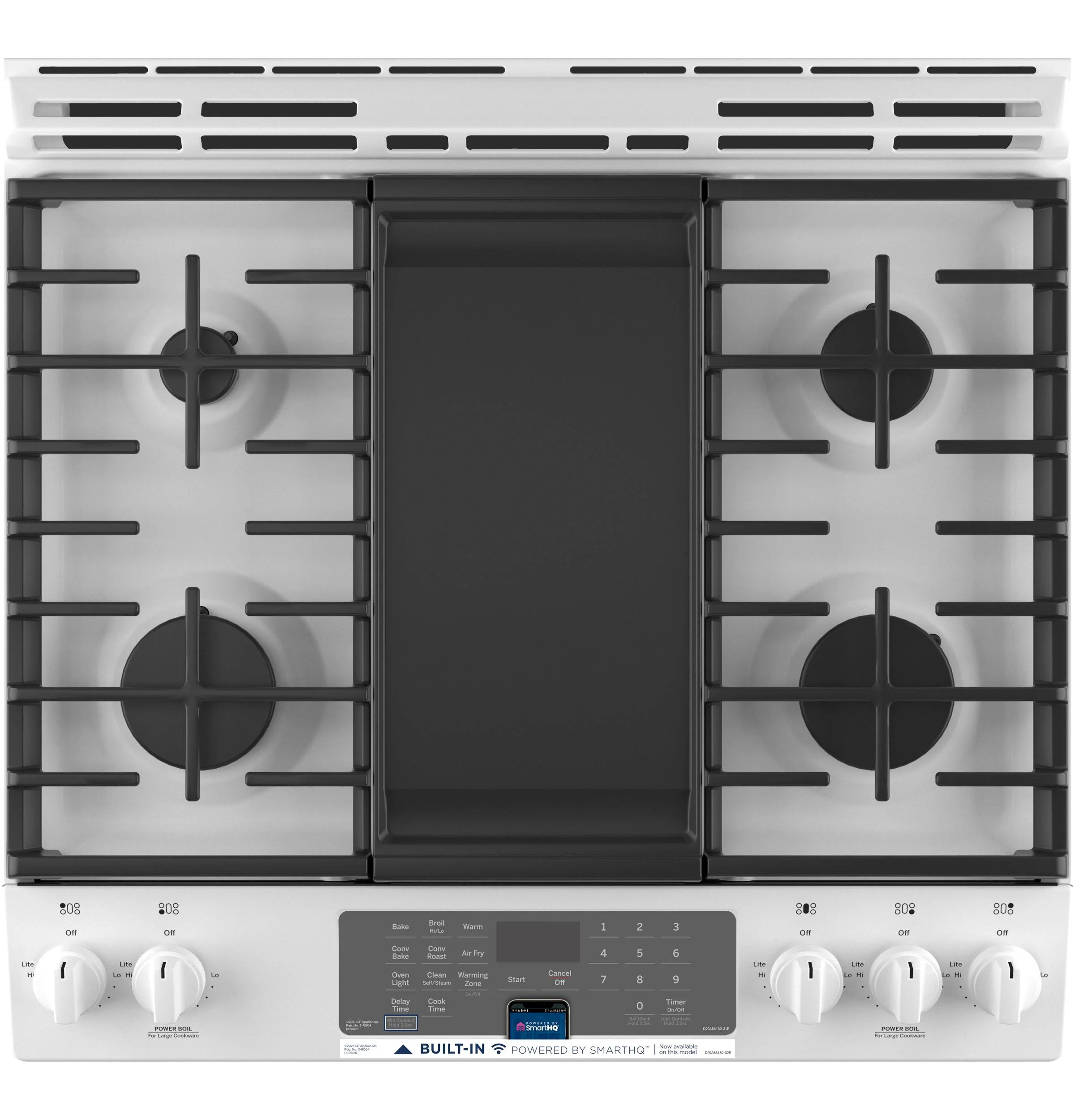 GE® 30" Slide-In Front-Control Convection Gas Range with No Preheat Air Fry - Image 11