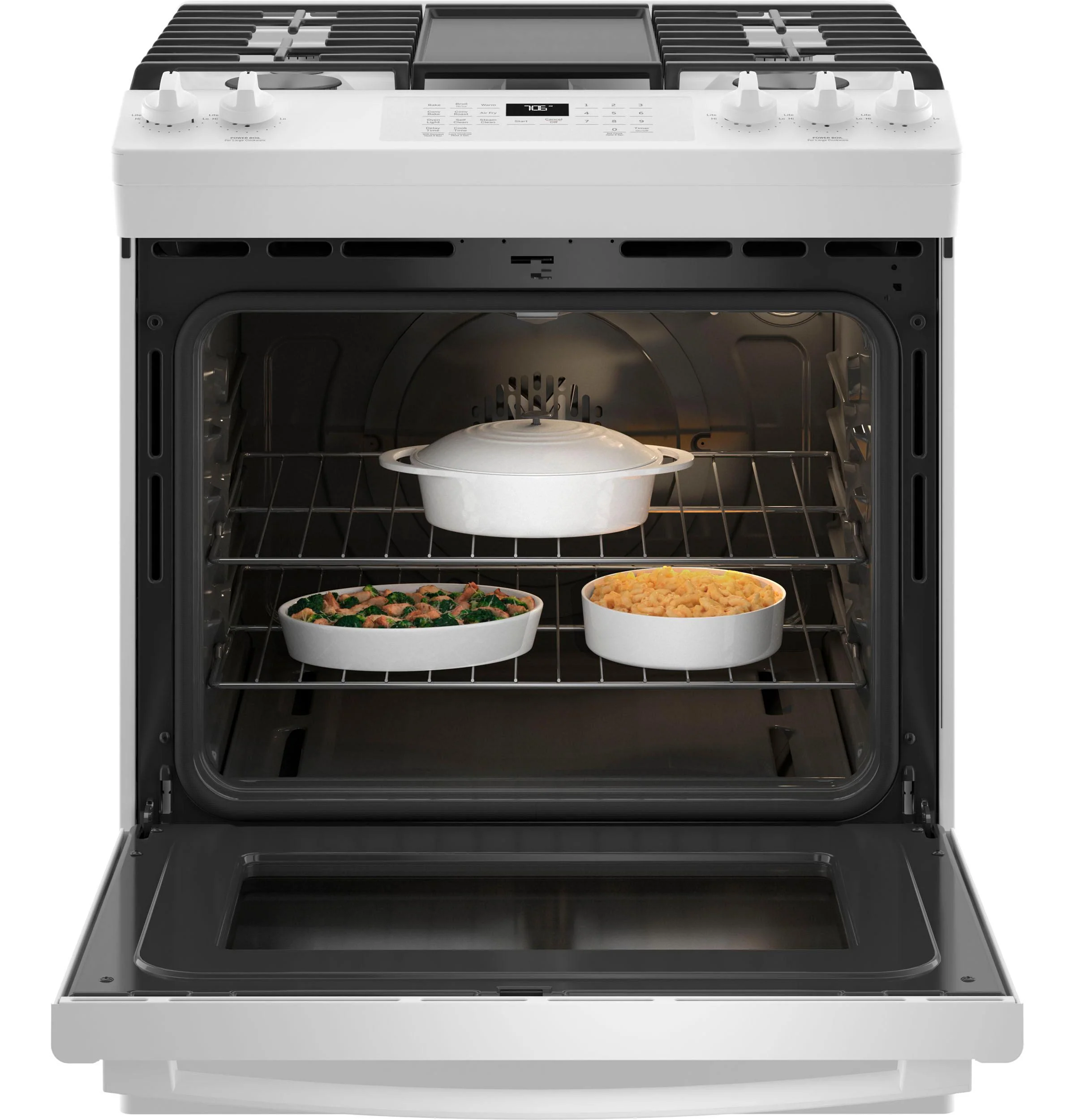 GE® 30" Slide-In Front-Control Convection Gas Range with No Preheat Air Fry - Image 14