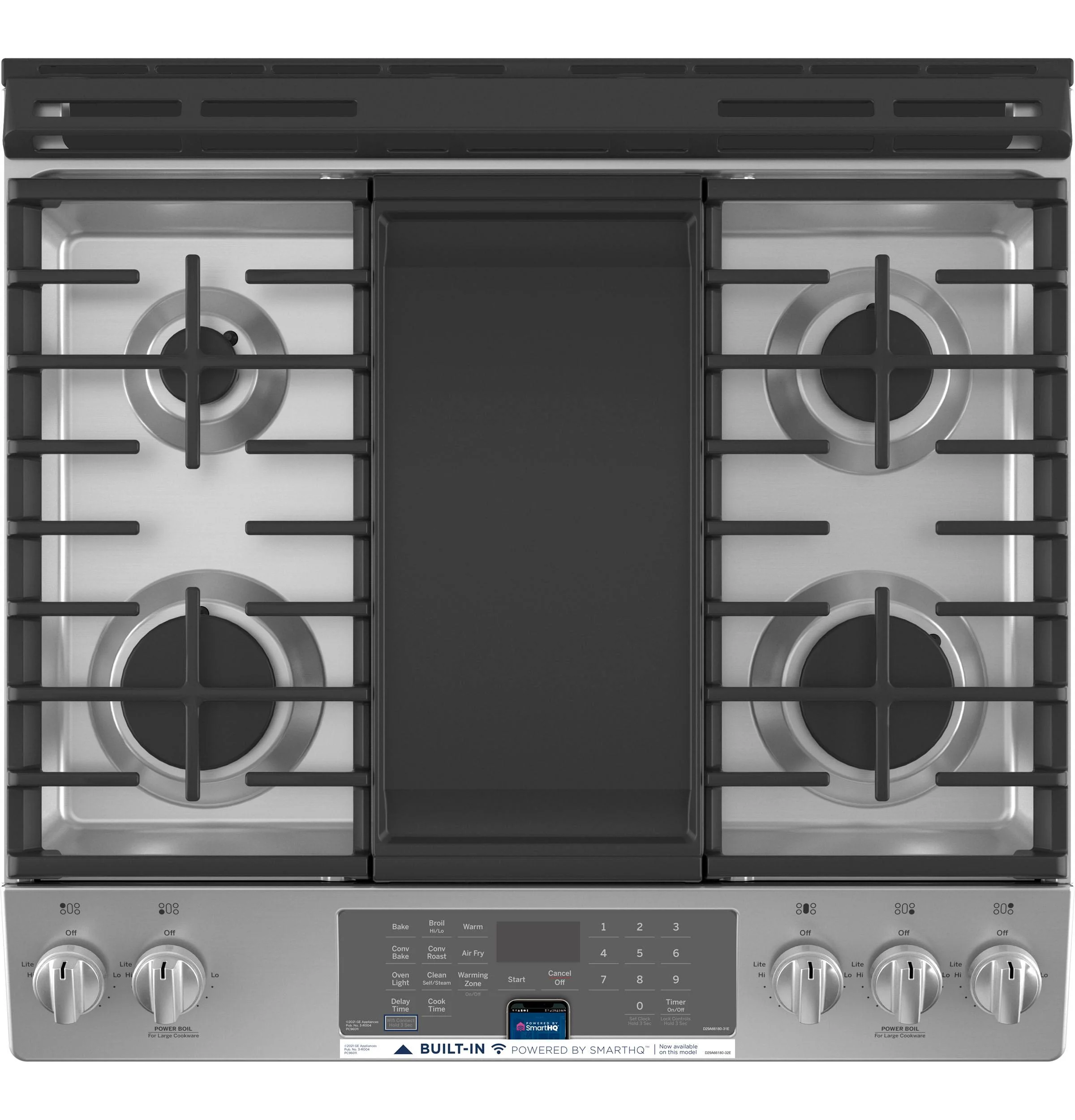 JGS760SPSS GE® 30" Slide-In Front-Control Convection Gas Range with No Preheat Air Fry - Image 22