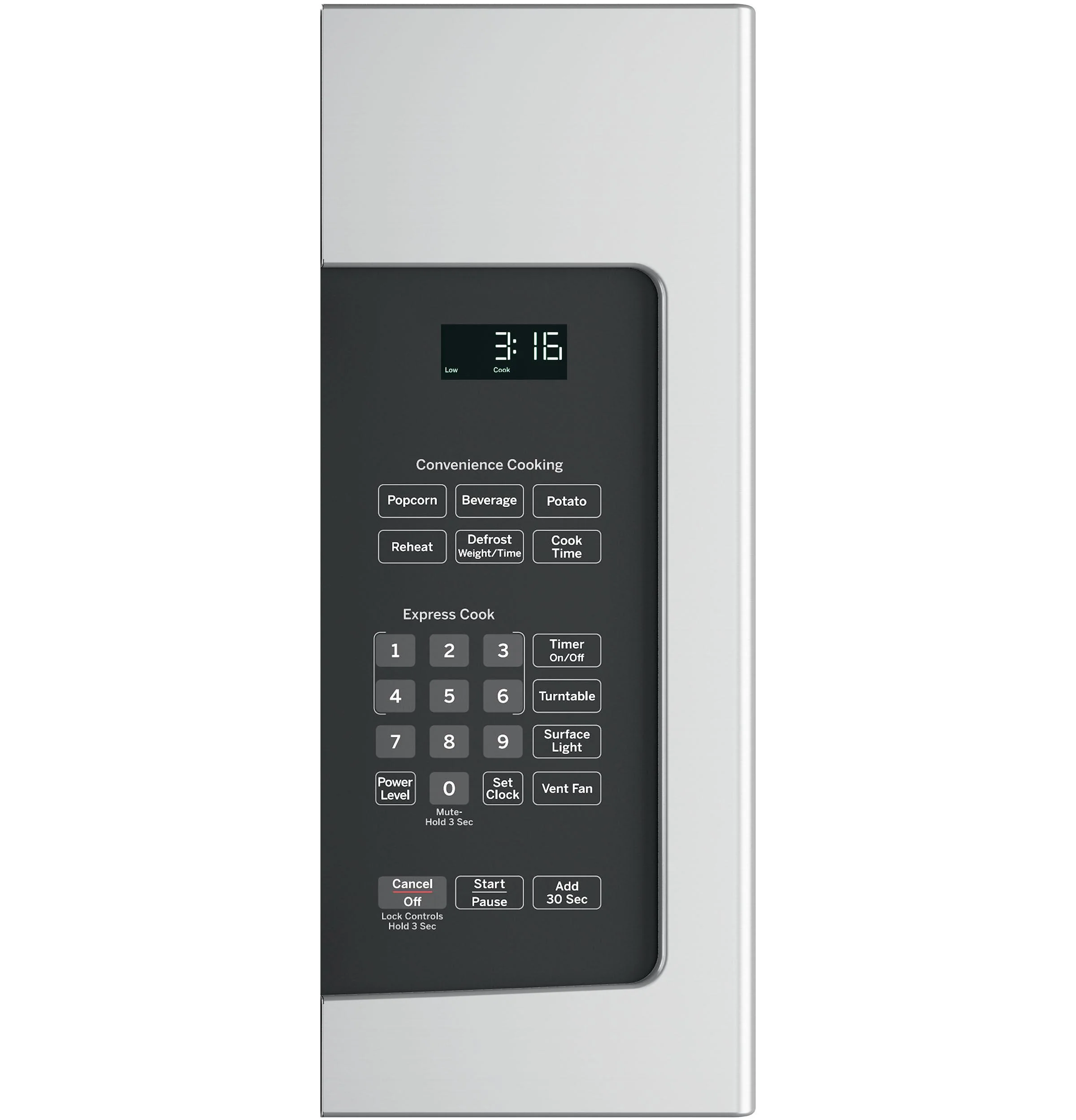 JNM3163RJSS GE® 1.6 Cu. Ft. Over-the-Range Microwave Oven with Recirculating Venting - Image 2