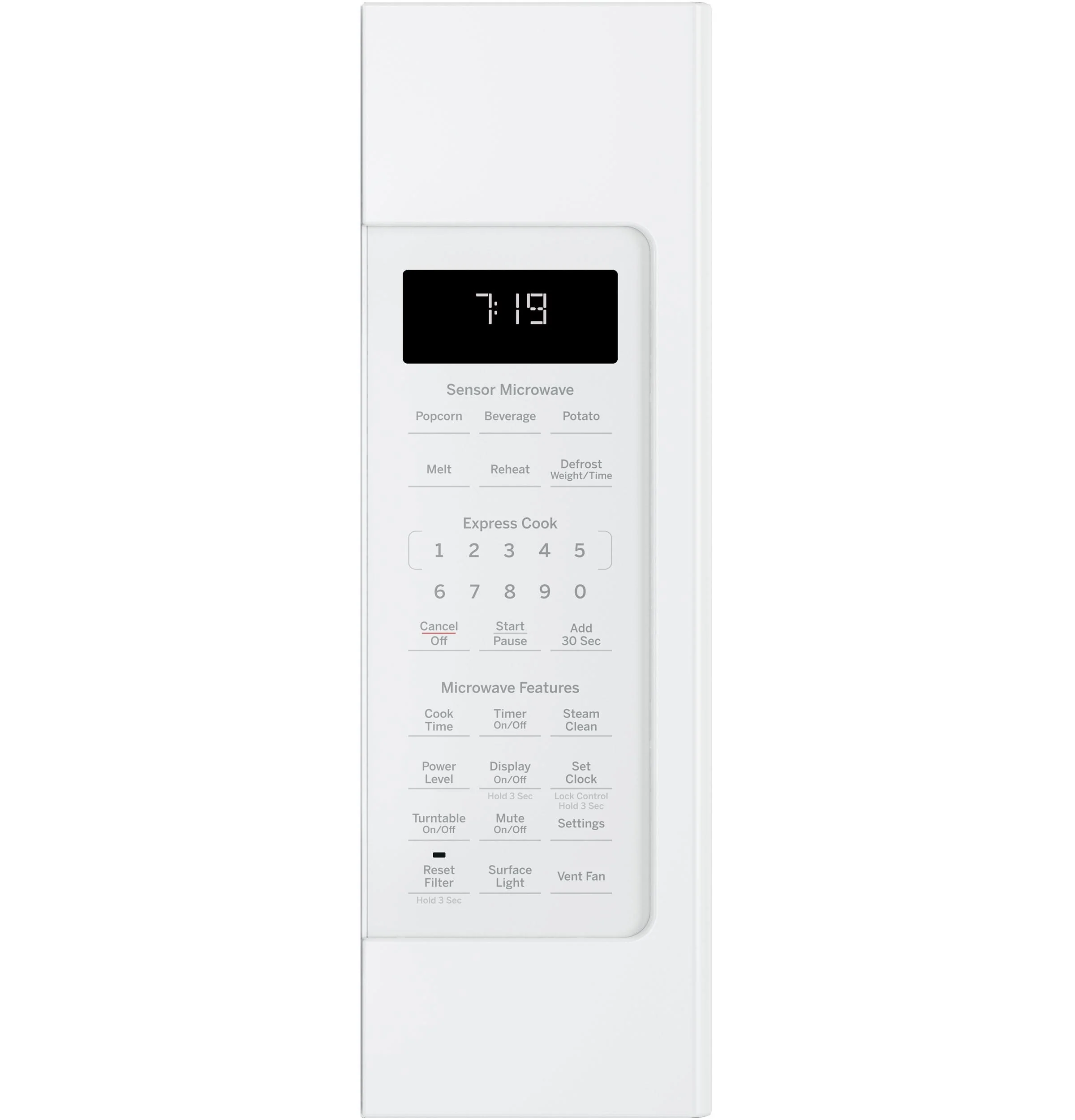 GE® 1.9 Cu. Ft. Over-the-Range Sensor Microwave Oven with Recirculating Venting - Image 2