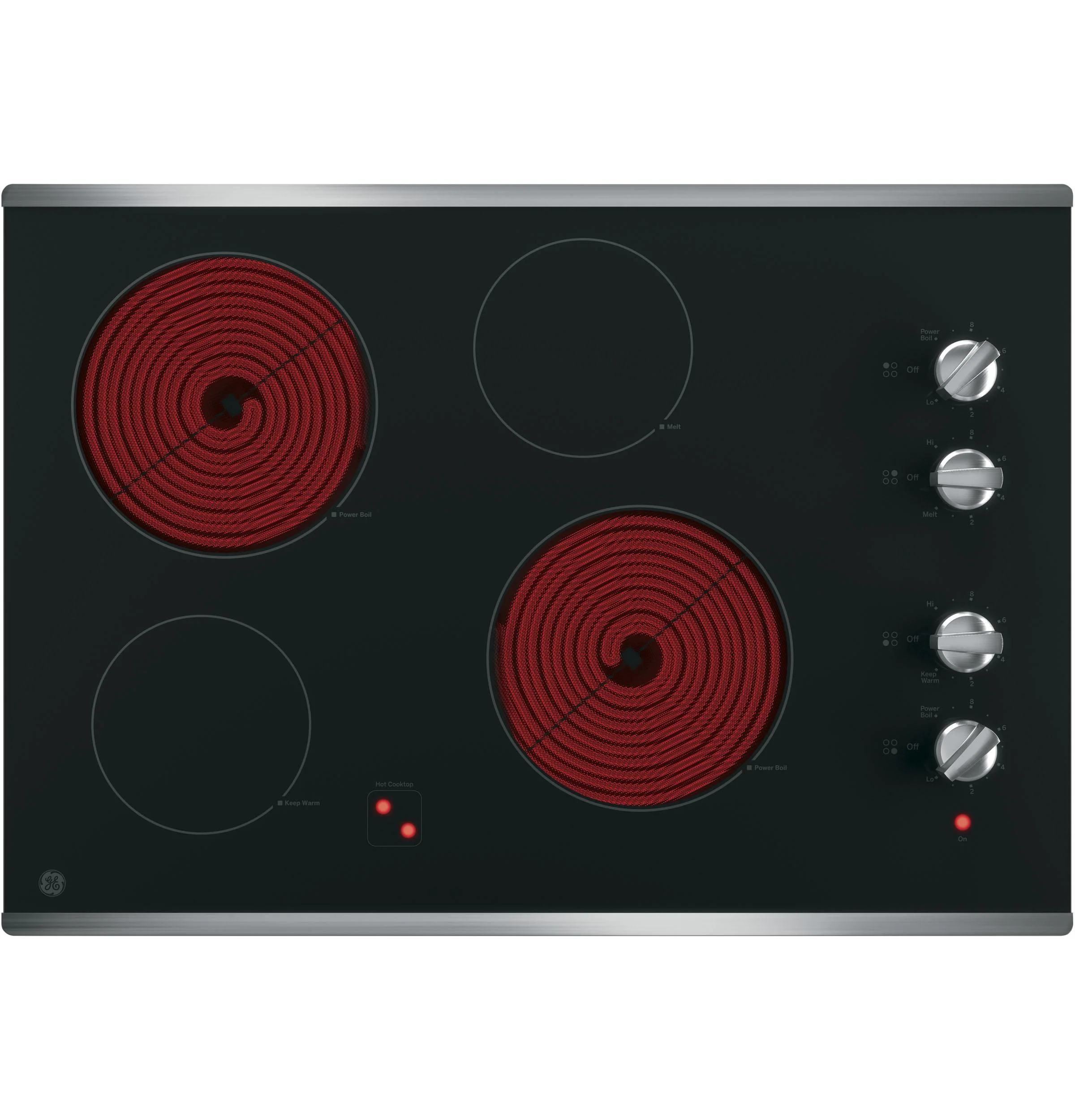 GE® 30" Built-In Knob Control Electric Cooktop - Image 3