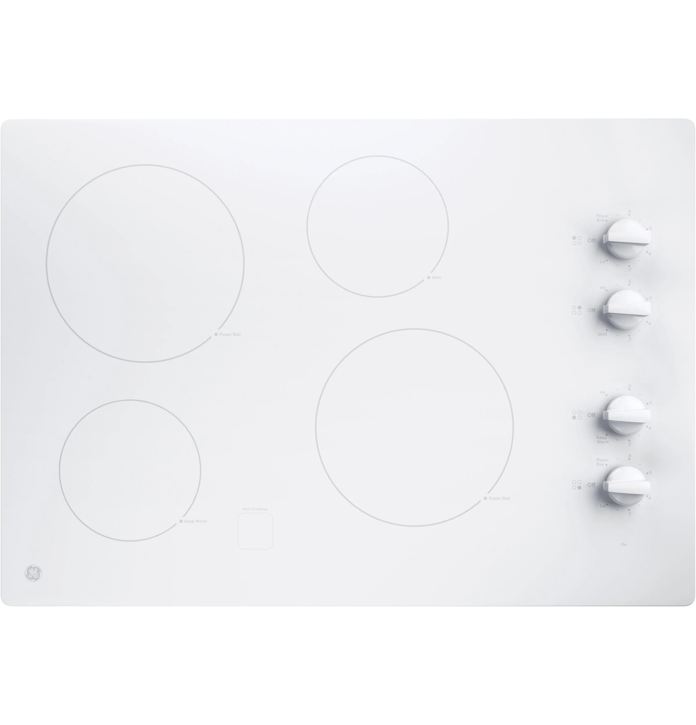 GE® 30" Built-In Knob Control Electric Cooktop - Image 5