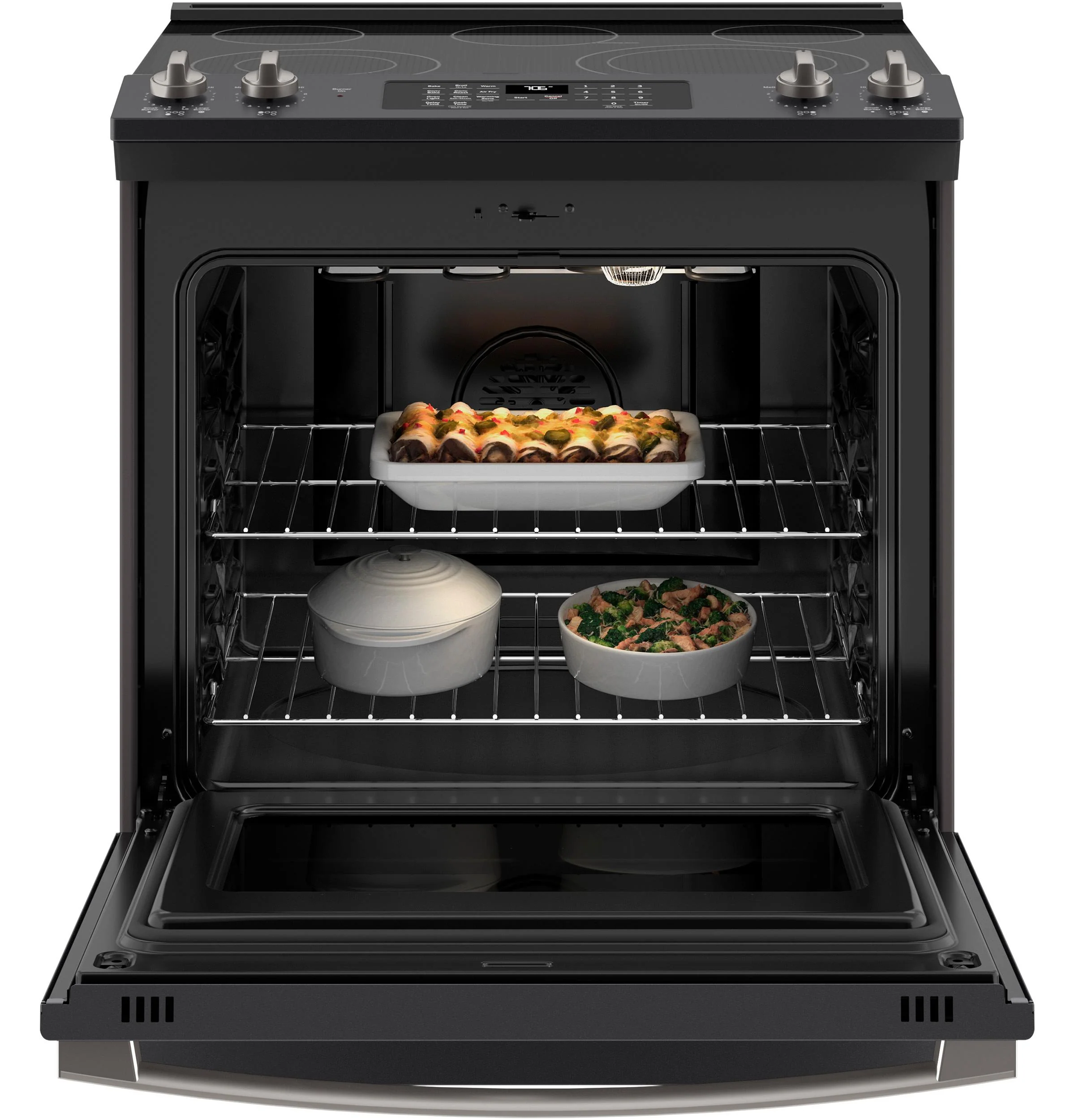 GE® 30" Slide-In Electric Convection Range with No Preheat Air Fry - Image 3