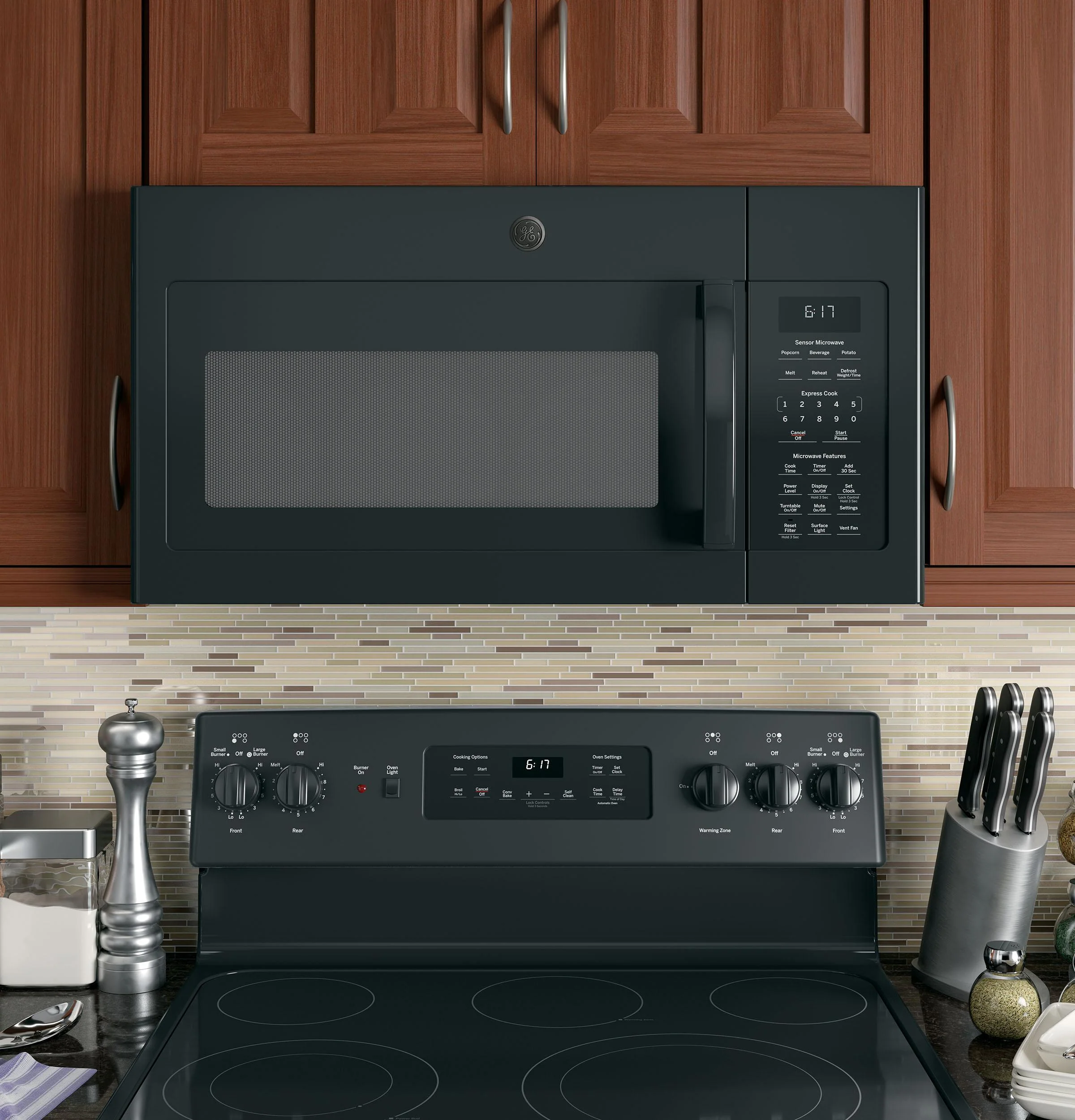 JVM6175DKBB GE® 1.7 Cu. Ft. Over-the-Range Sensor Microwave Oven - Image 7