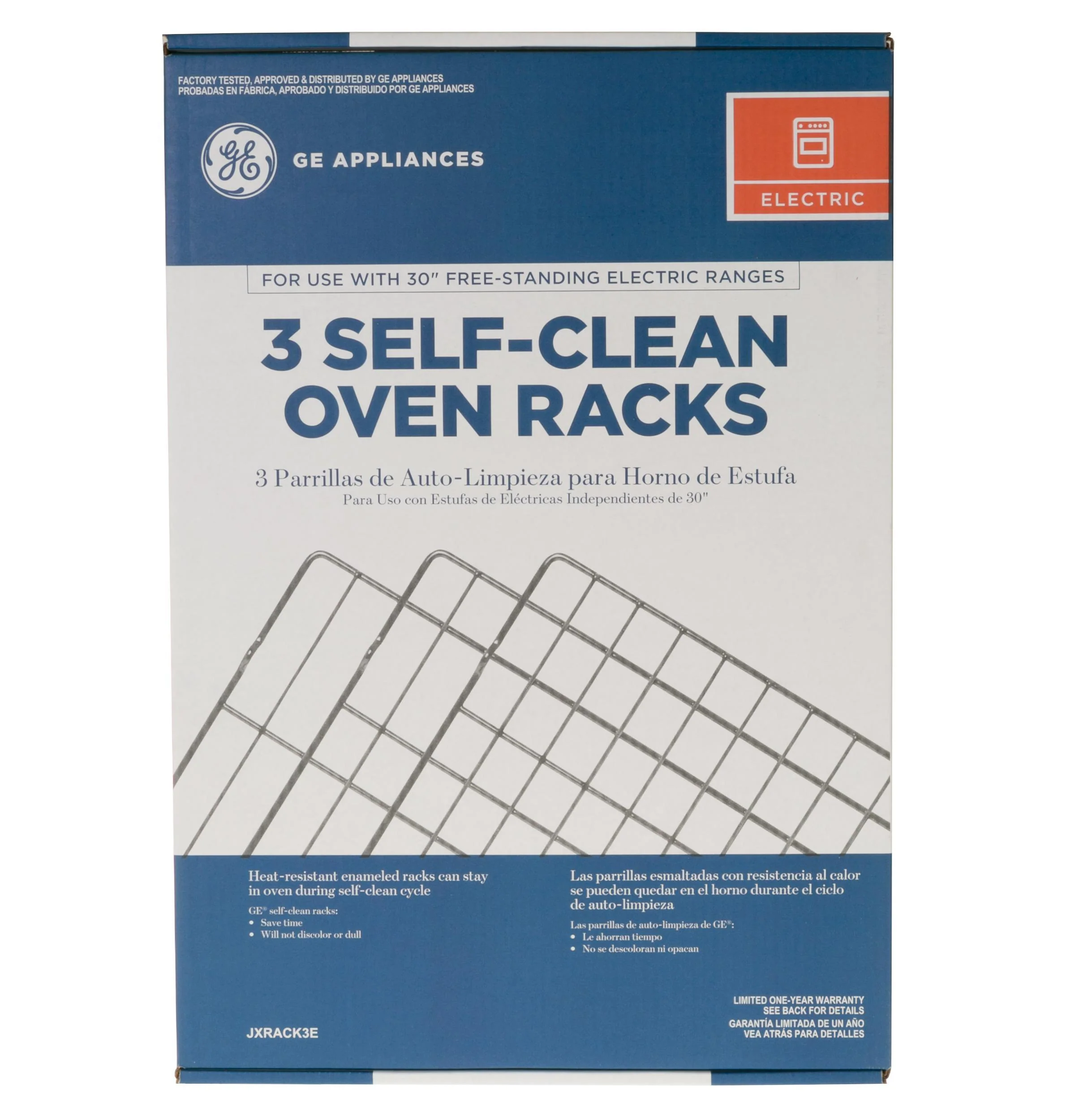 JXRACK3E GE® SELF-CLEAN OVEN RACKS (3PK) - FOR ELECTRIC RANGES - Image 3