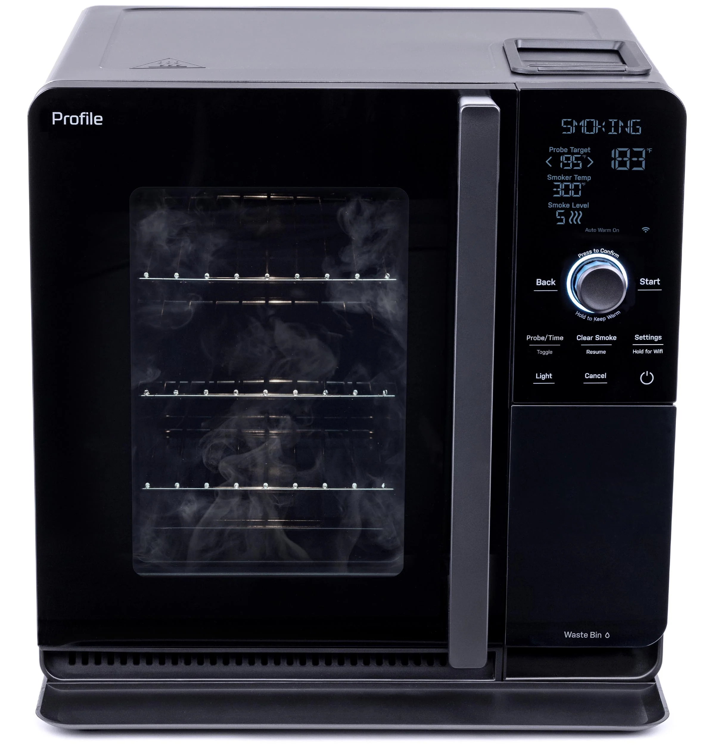 P9SBAAS6VBB GE Profile™ Smart Indoor Pellet Smoker - Image 2