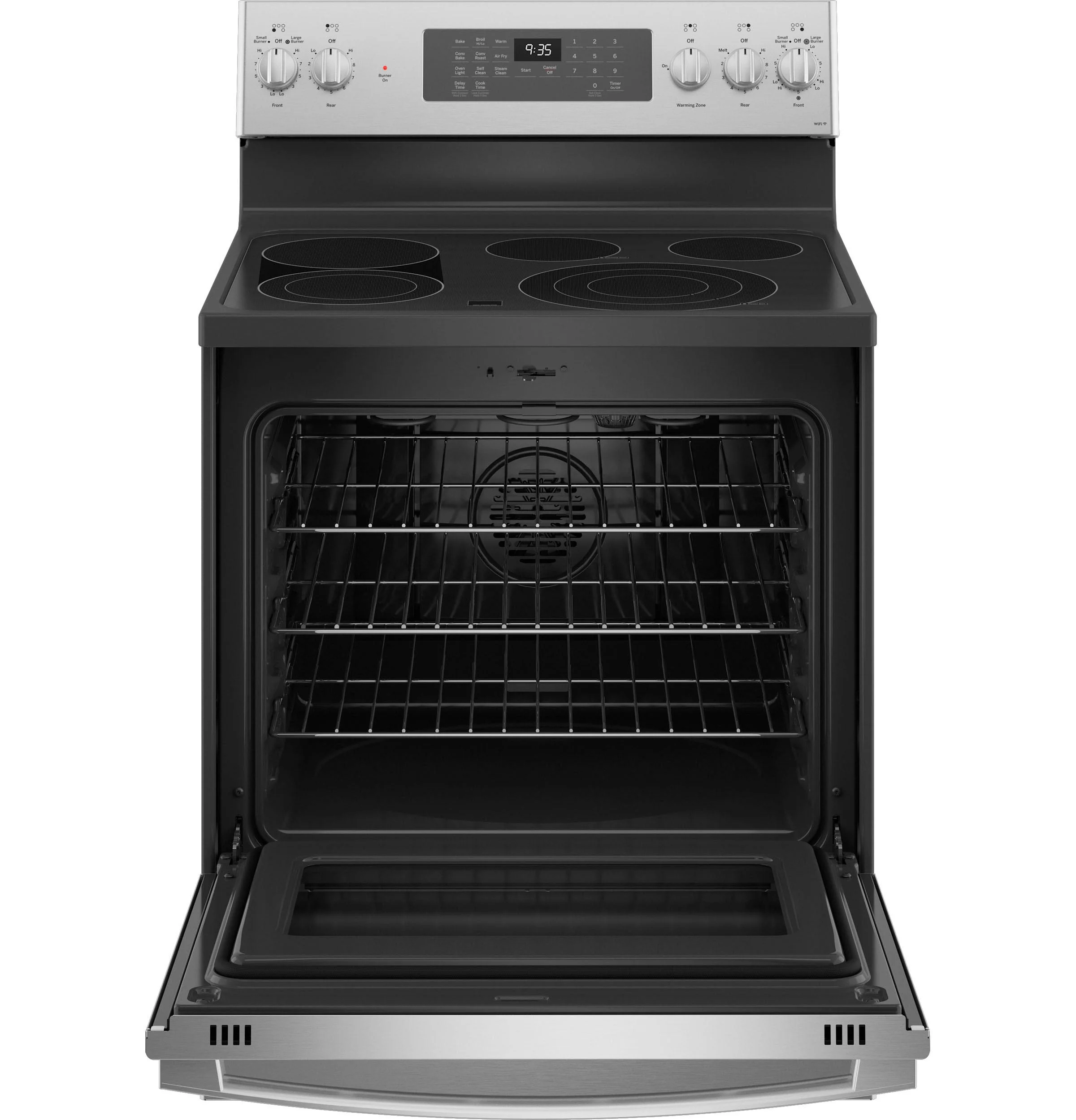GE Profile™ 30" Smart Free-Standing Electric Convection Fingerprint Resistant Range with No Preheat Air Fry - Image 2