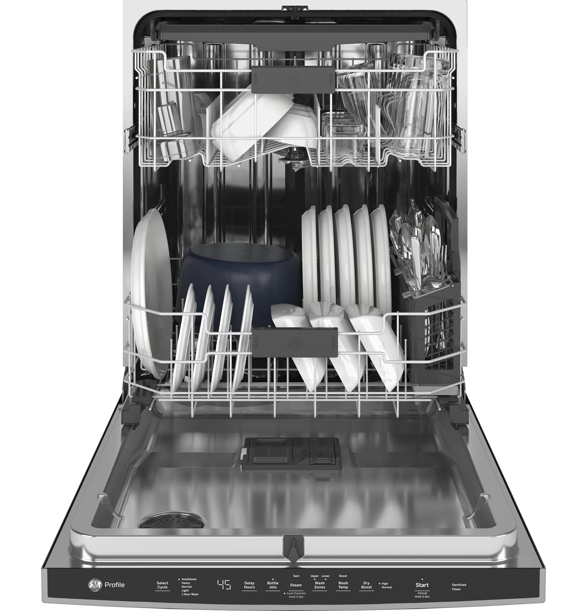 GE Profile™ Fingerprint Resistant Top Control with Stainless Steel Interior Dishwasher with Sanitize Cycle & Dry Boost with Fan Assist - Image 30