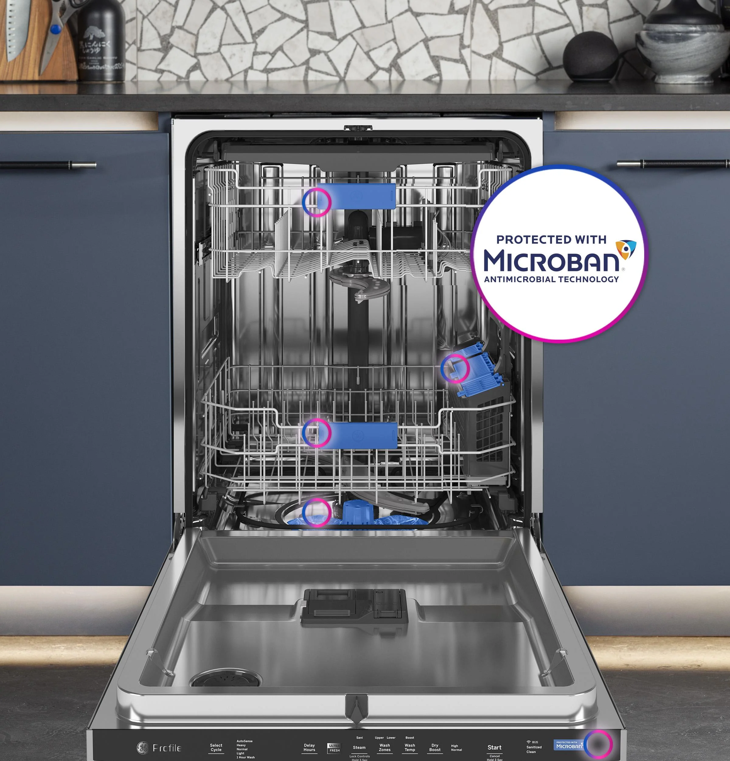 GE Profile™ ENERGY STAR® UltraFresh System Dishwasher with Stainless Steel Interior - Image 15