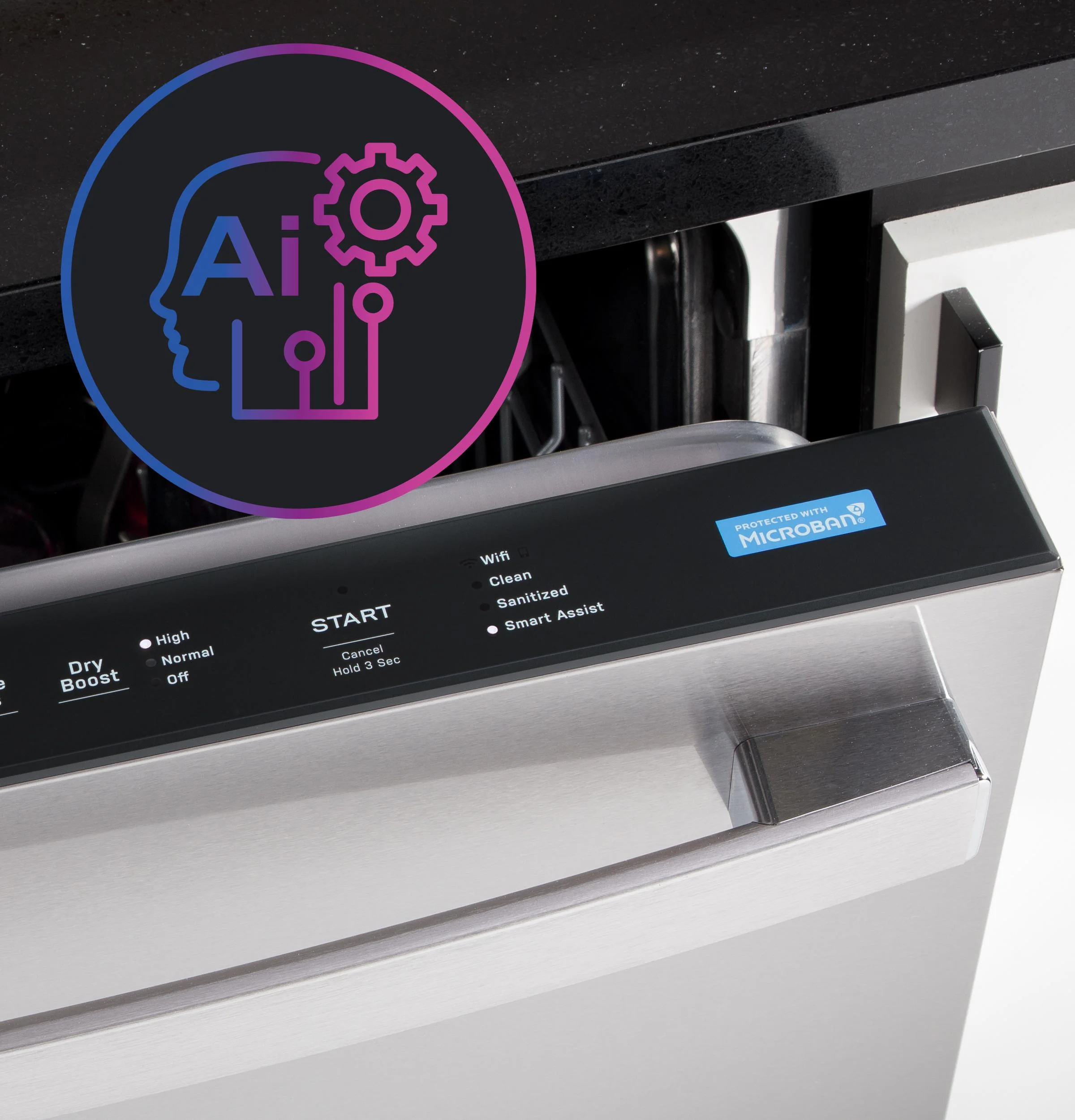 PDP795SYVFS GE Profile™ ENERGY STAR Smart UltraFresh System Dishwasher with Microban™ Antimicrobial Technology with Deep Clean Washing 3rd Rack, 39 dBA - Image 13