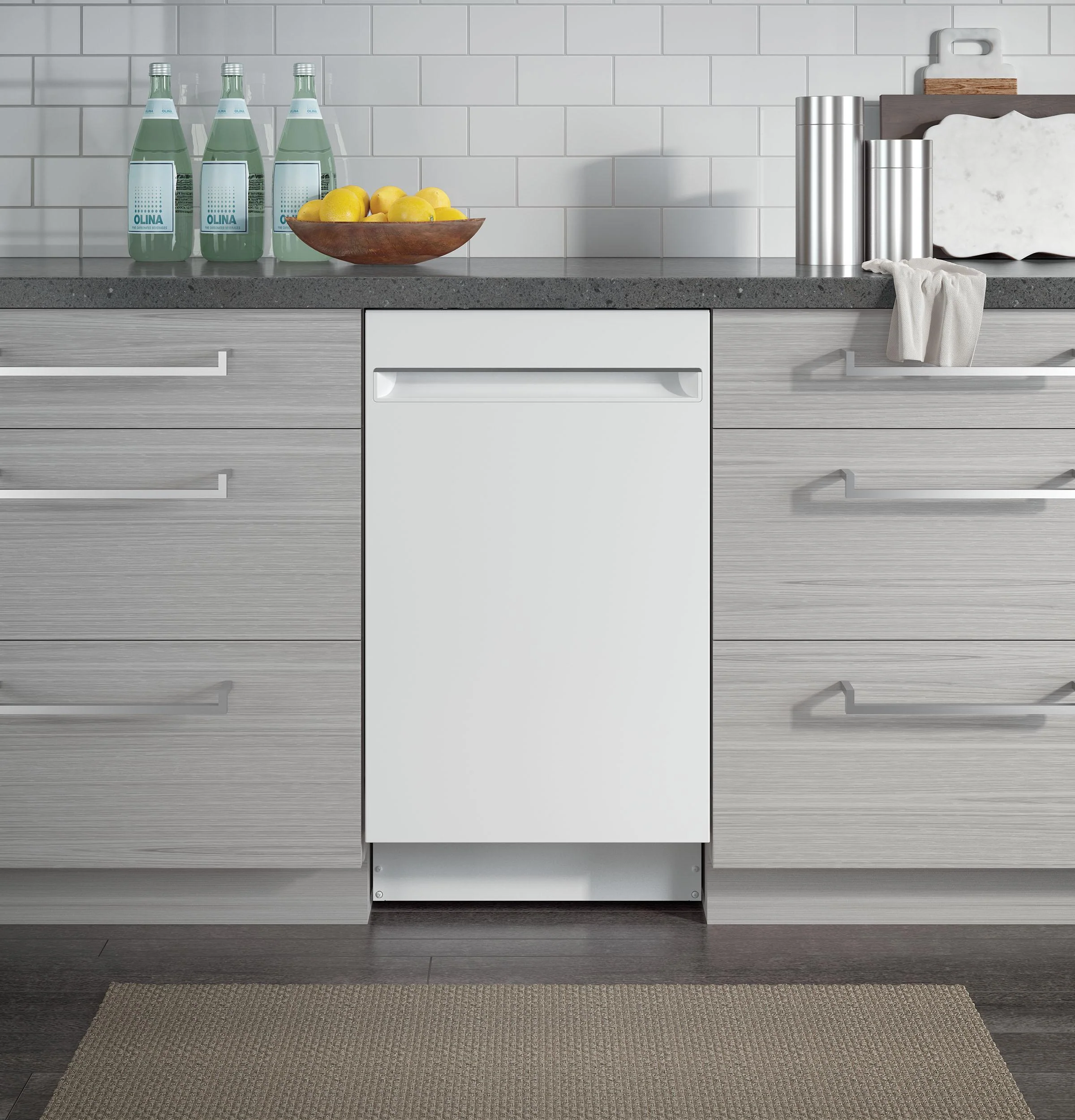 PDT145SGLWW GE Profile™ ENERGY STAR® 18" ADA Compliant Stainless Steel Interior Dishwasher with Sanitize Cycle - Image 12