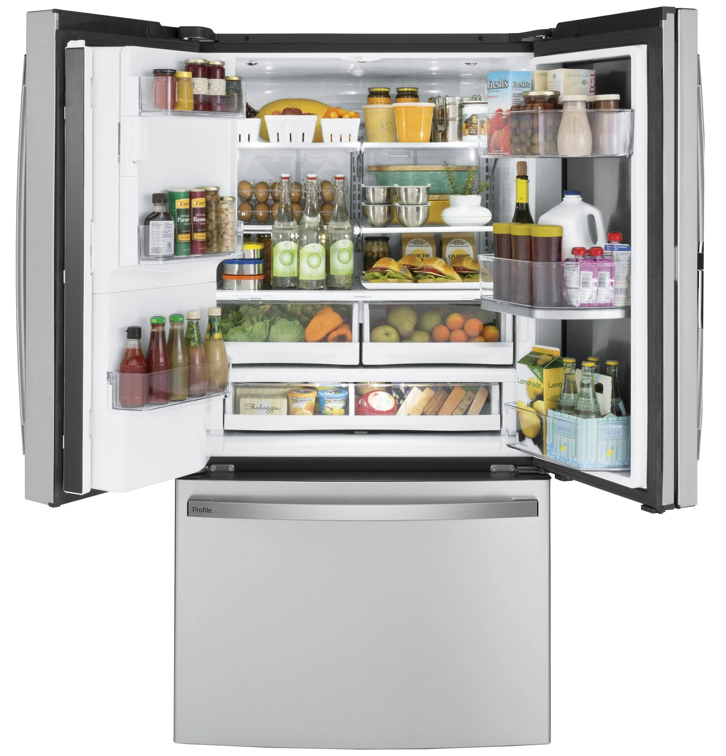 PFD28KYNFS GE Profile™ 27.7 Cu. Ft. Fingerprint Resistant French-Door Refrigerator with Door In Door and Hands-Free AutoFill - Image 11