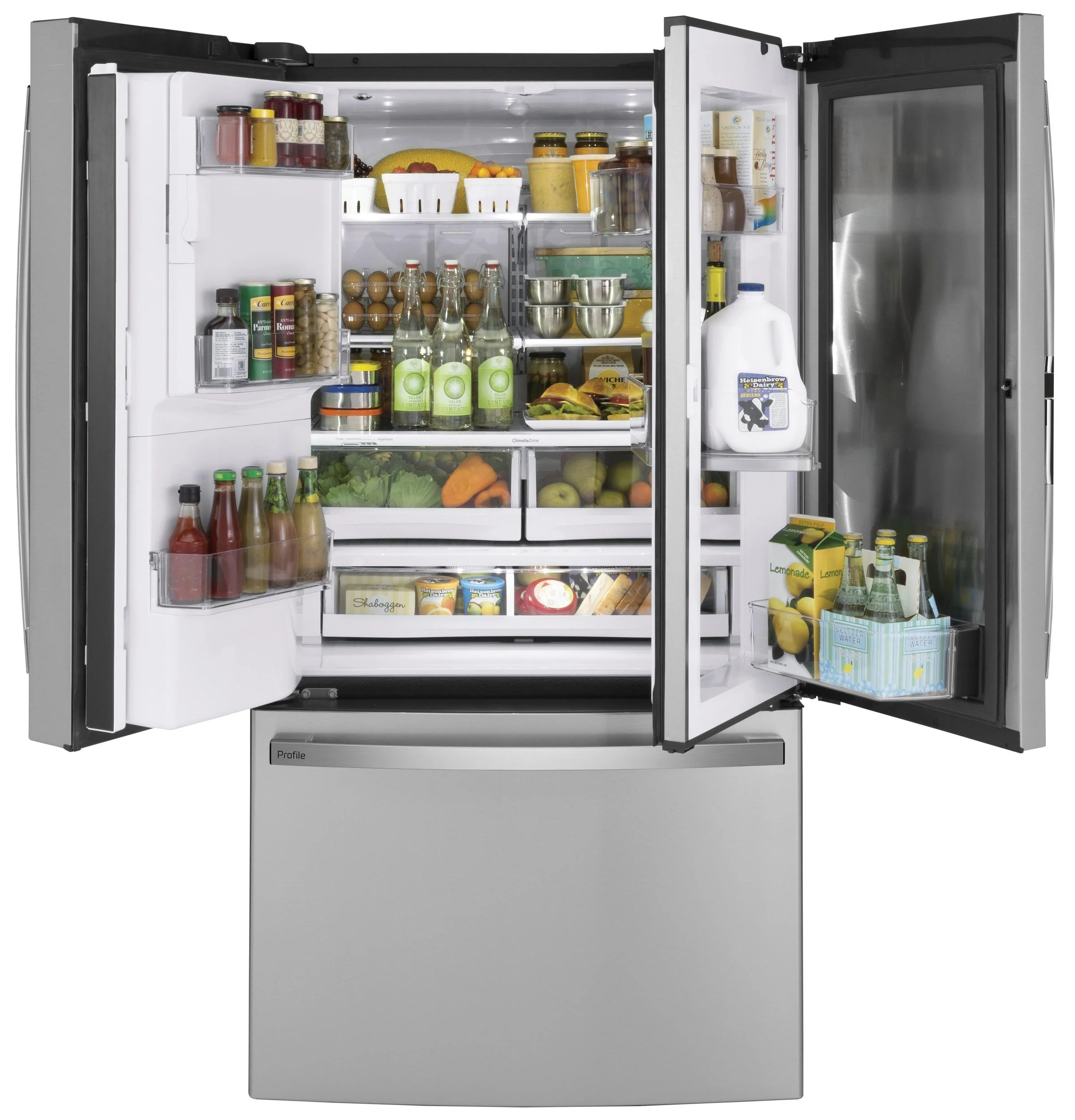 PFD28KYNFS GE Profile™ 27.7 Cu. Ft. Fingerprint Resistant French-Door Refrigerator with Door In Door and Hands-Free AutoFill - Image 2