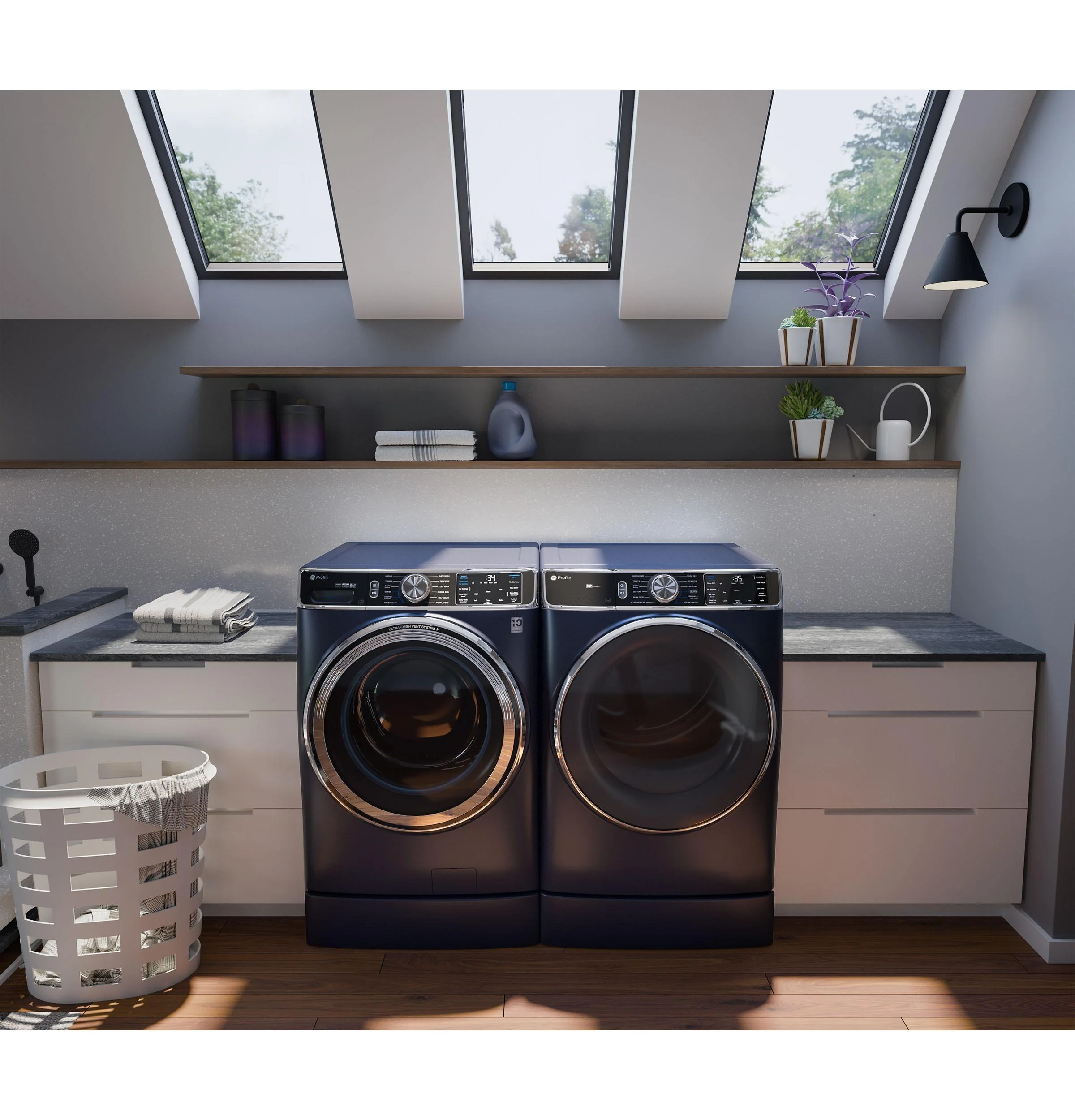 PFD87GSPVRS GE Profile™ 7.8 cu. ft. Capacity Smart Front Load Gas Dryer with Steam and Sanitize Cycle - Image 22