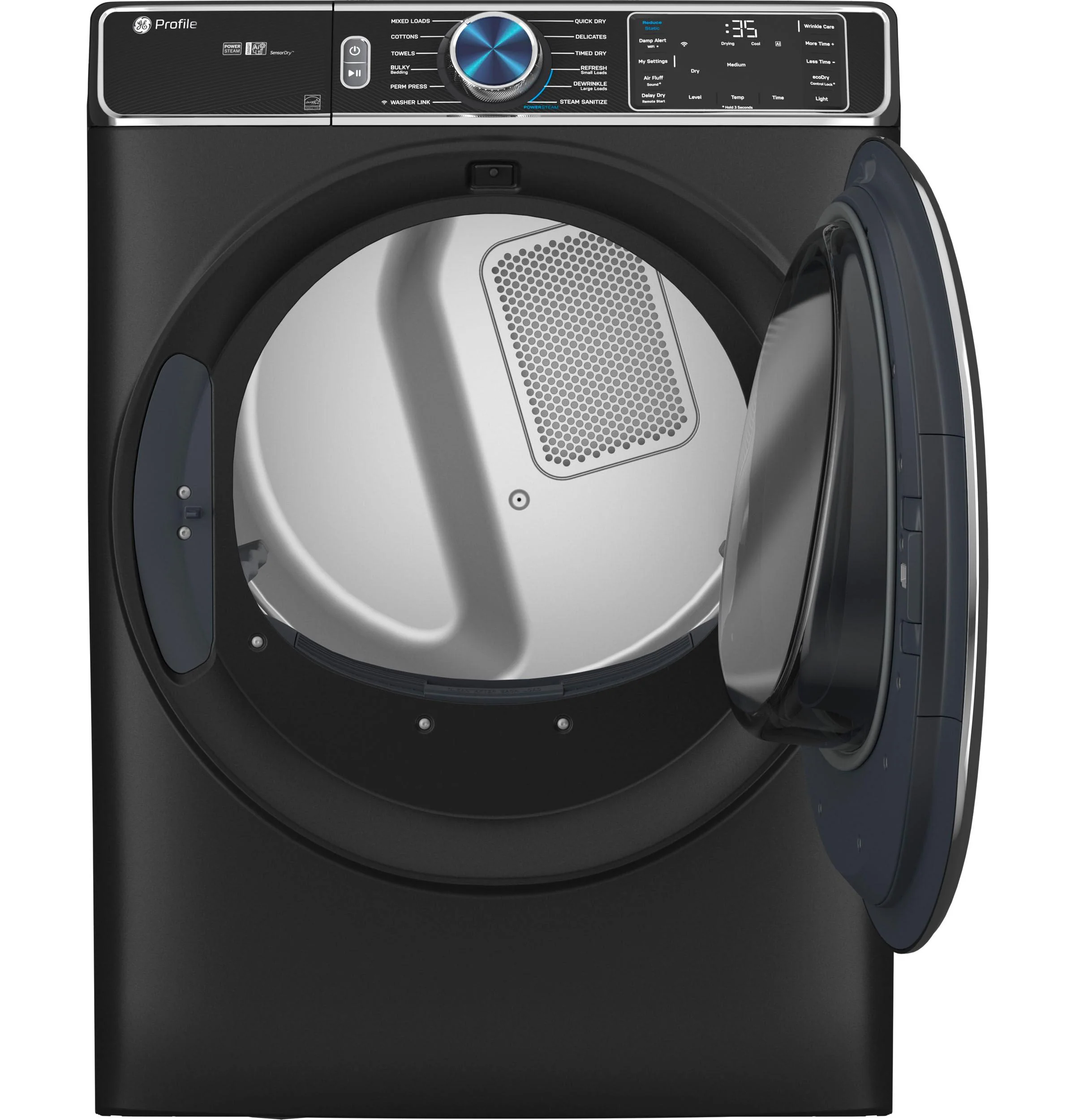 PFD95ESPTDS GE Profile™ ENERGY STAR® 7.8 cu. ft. Capacity Smart Front Load Electric Dryer with Steam and Sanitize Cycle - Image 30