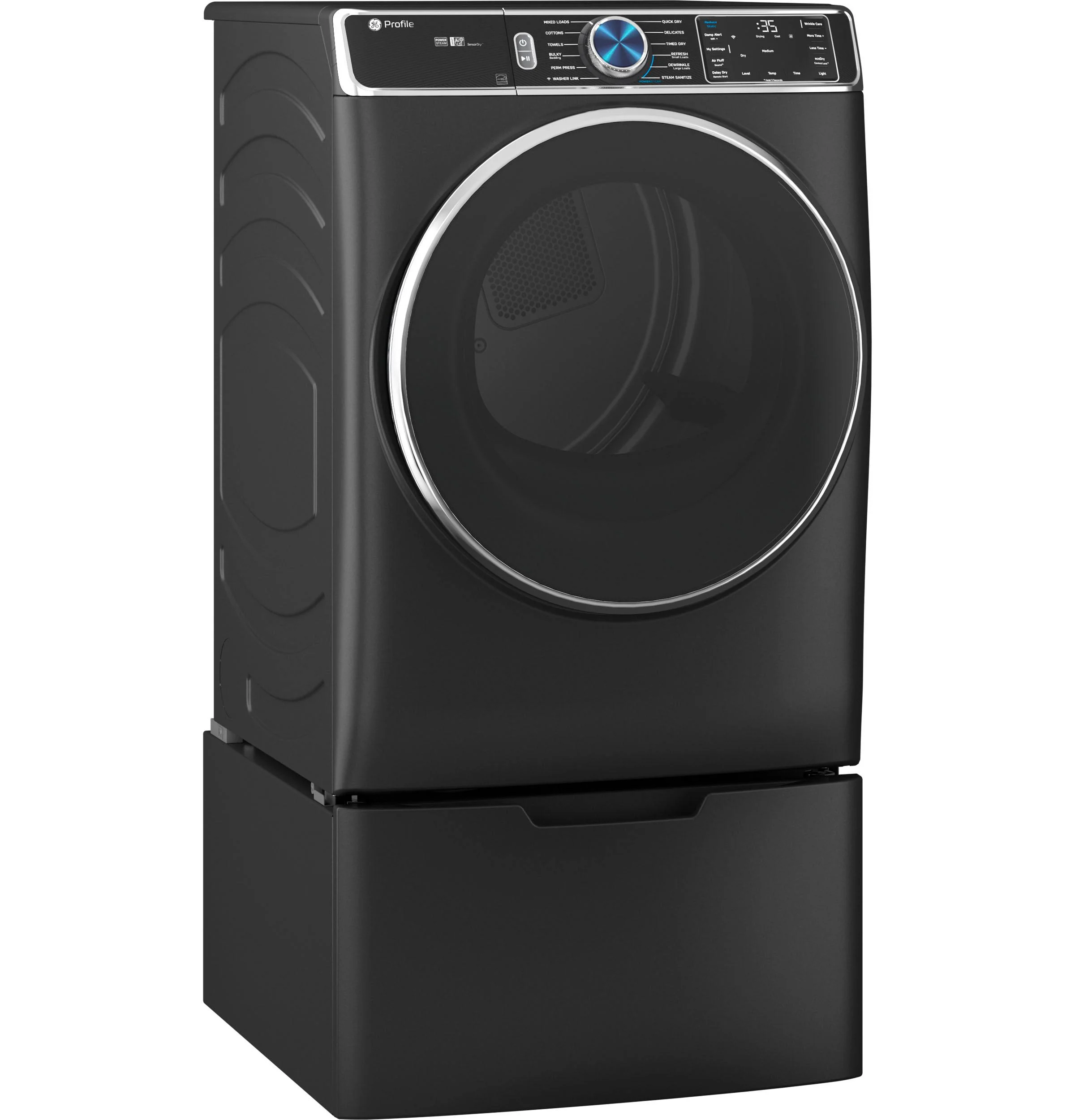 GE Profile™ ENERGY STAR® 7.8 cu. ft. Capacity Smart Front Load Gas Dryer with Steam and Sanitize Cycle - Image 6