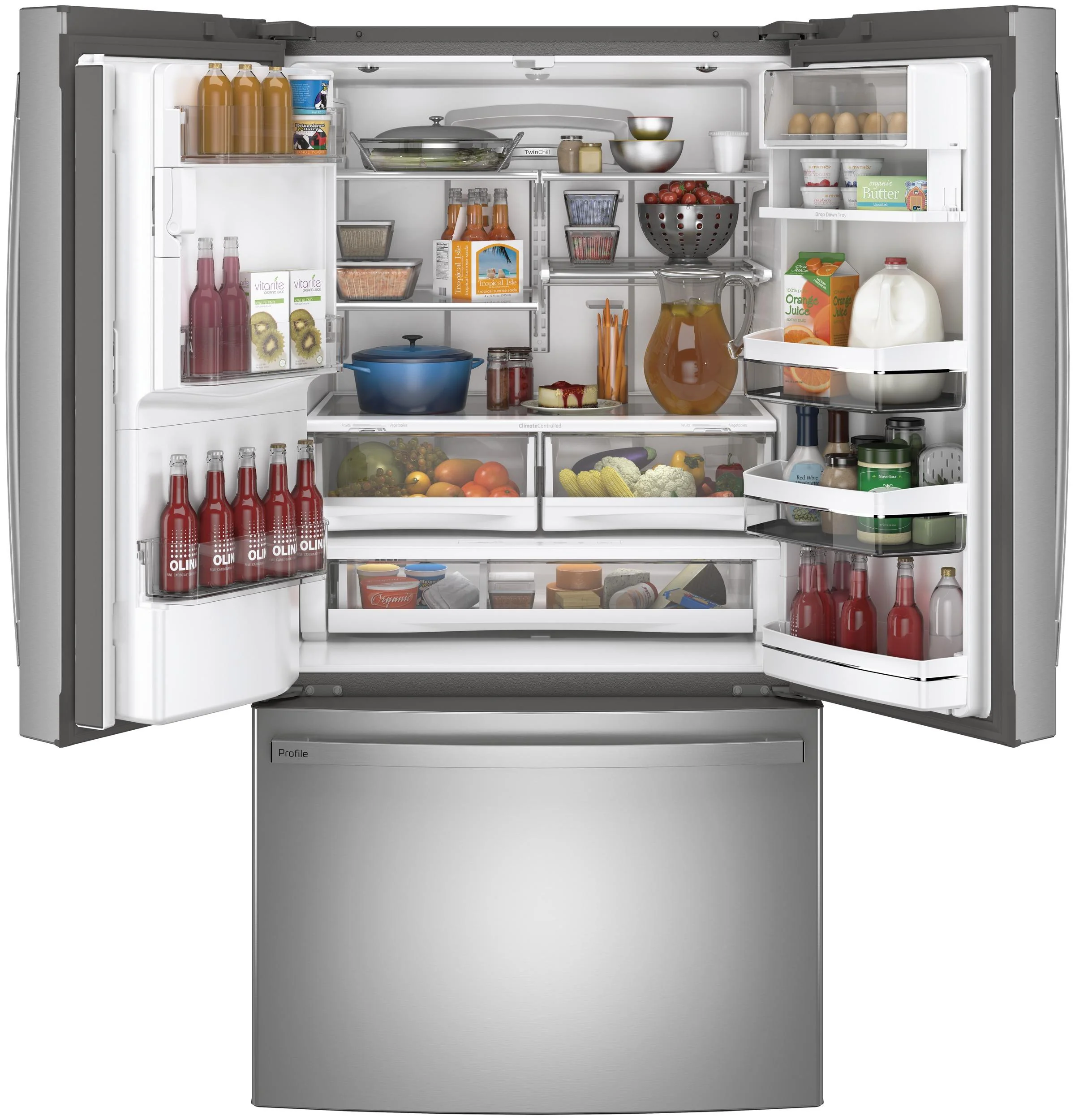 PFE28KYNFS GE Profile™ ENERGY STAR® 27.7 Cu. Ft. Fingerprint Resistant French-Door Refrigerator with Hands-Free AutoFill - Image 22